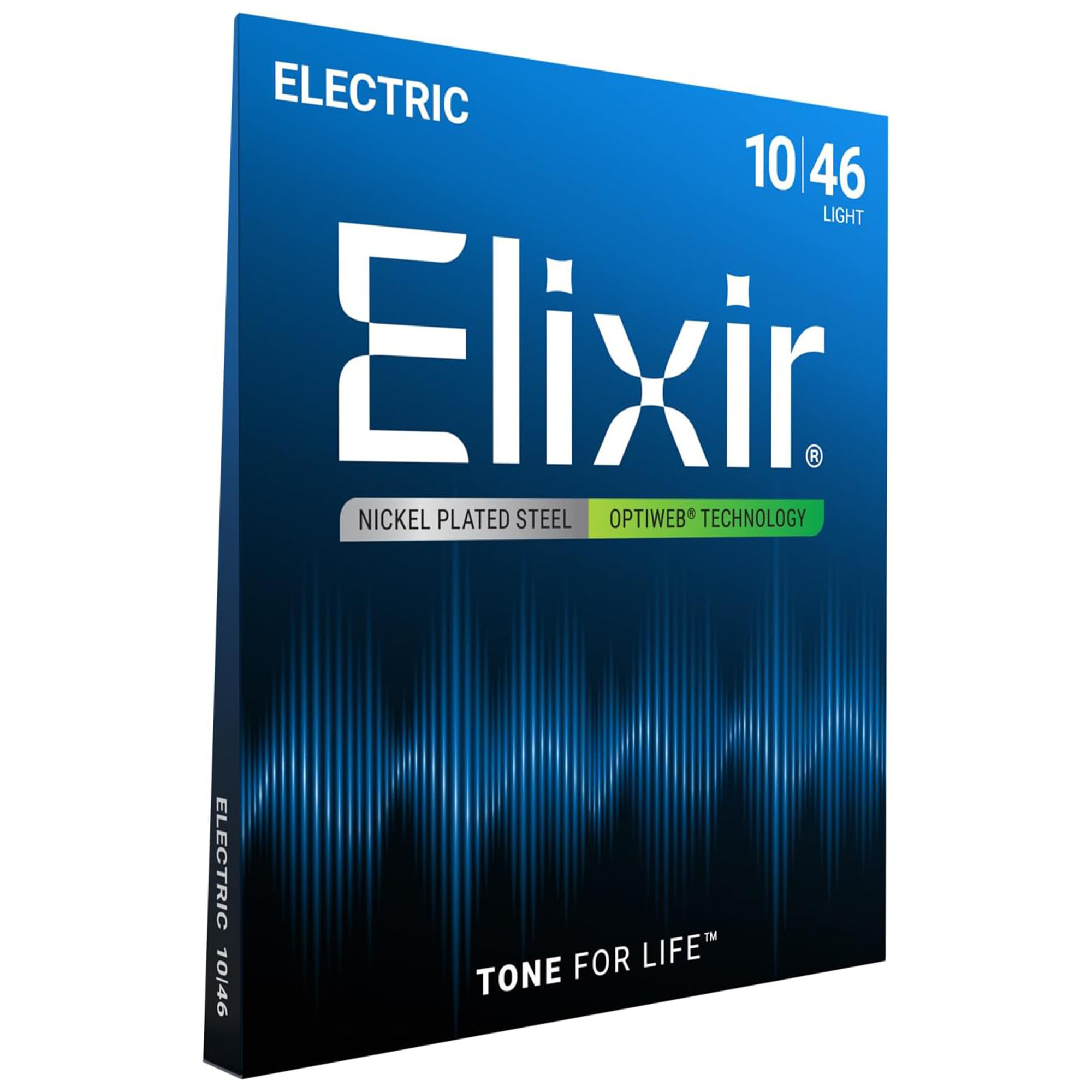 Elixir Strings 19052 Electric Guitar Strings Optiweb Light - .010-.046