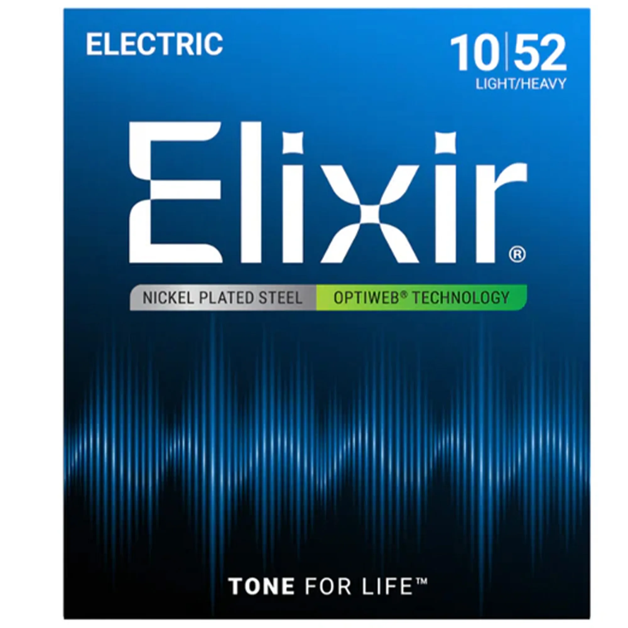 Elixir Strings 19077 Electric Guitar Strings Optiweb Light/Heavy - .010-.052