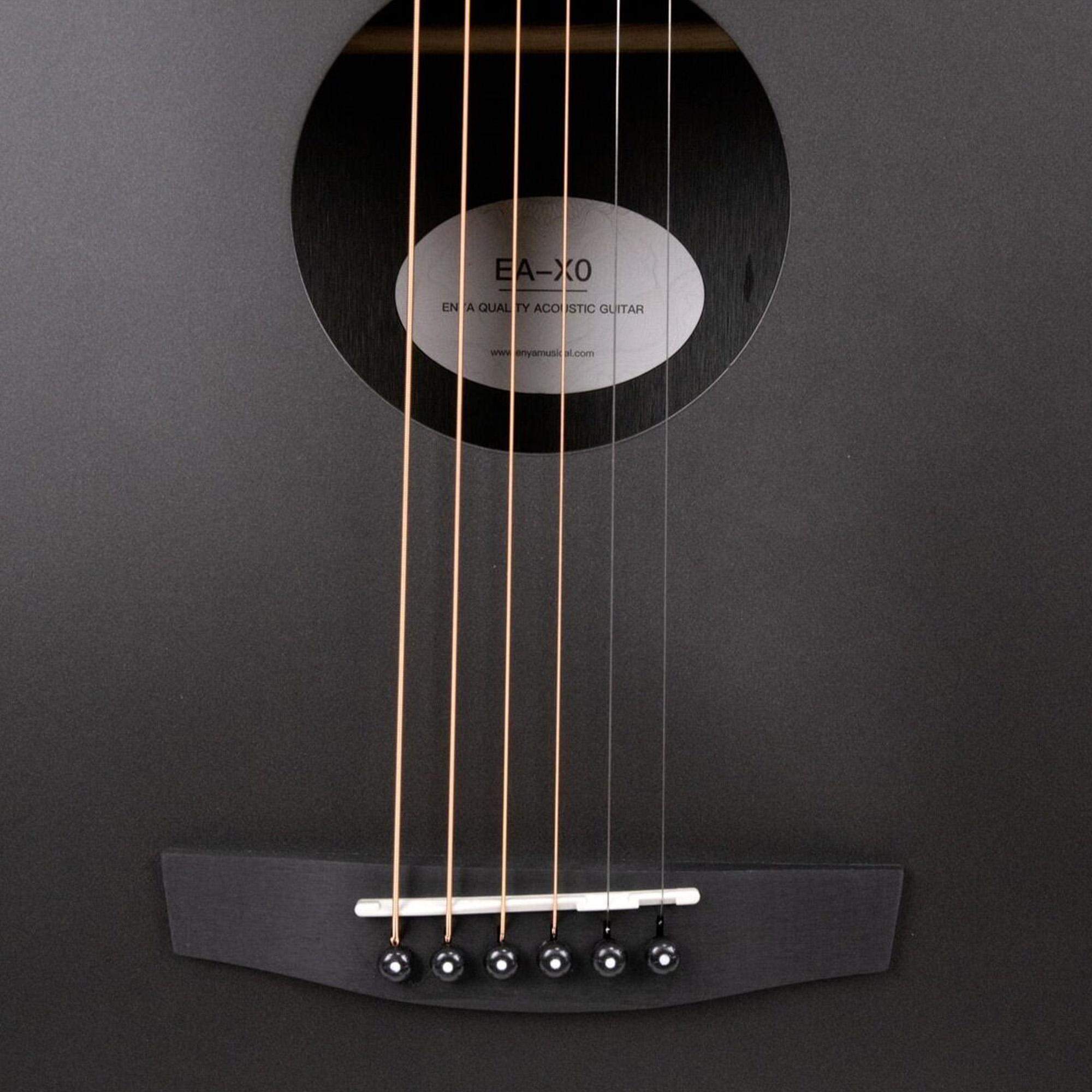 Enya Grand Auditorium Acoustic Guitar - Black