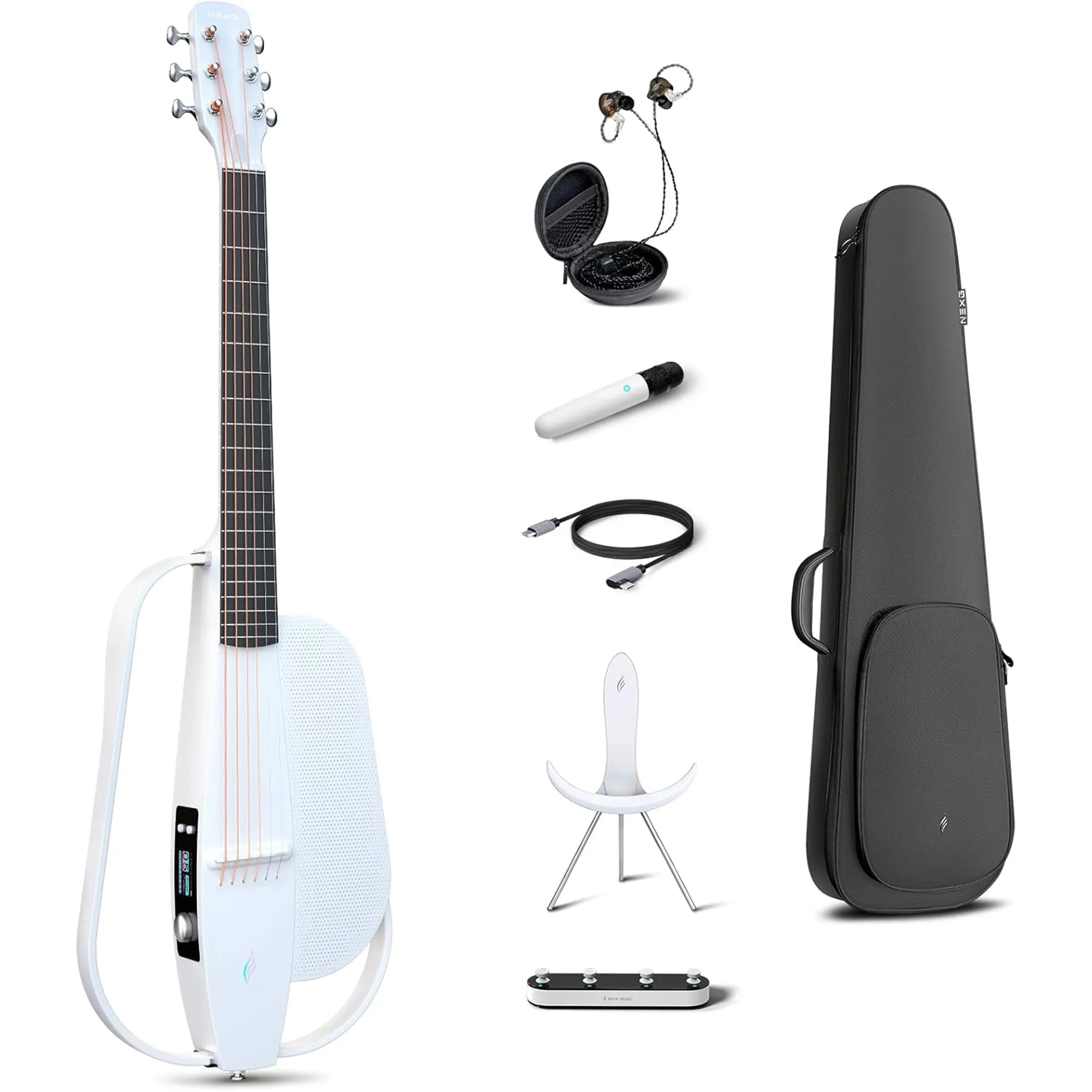 Enya NEXG 2 Deluxe Acoustic Electric Guitar Electric Guitar - White