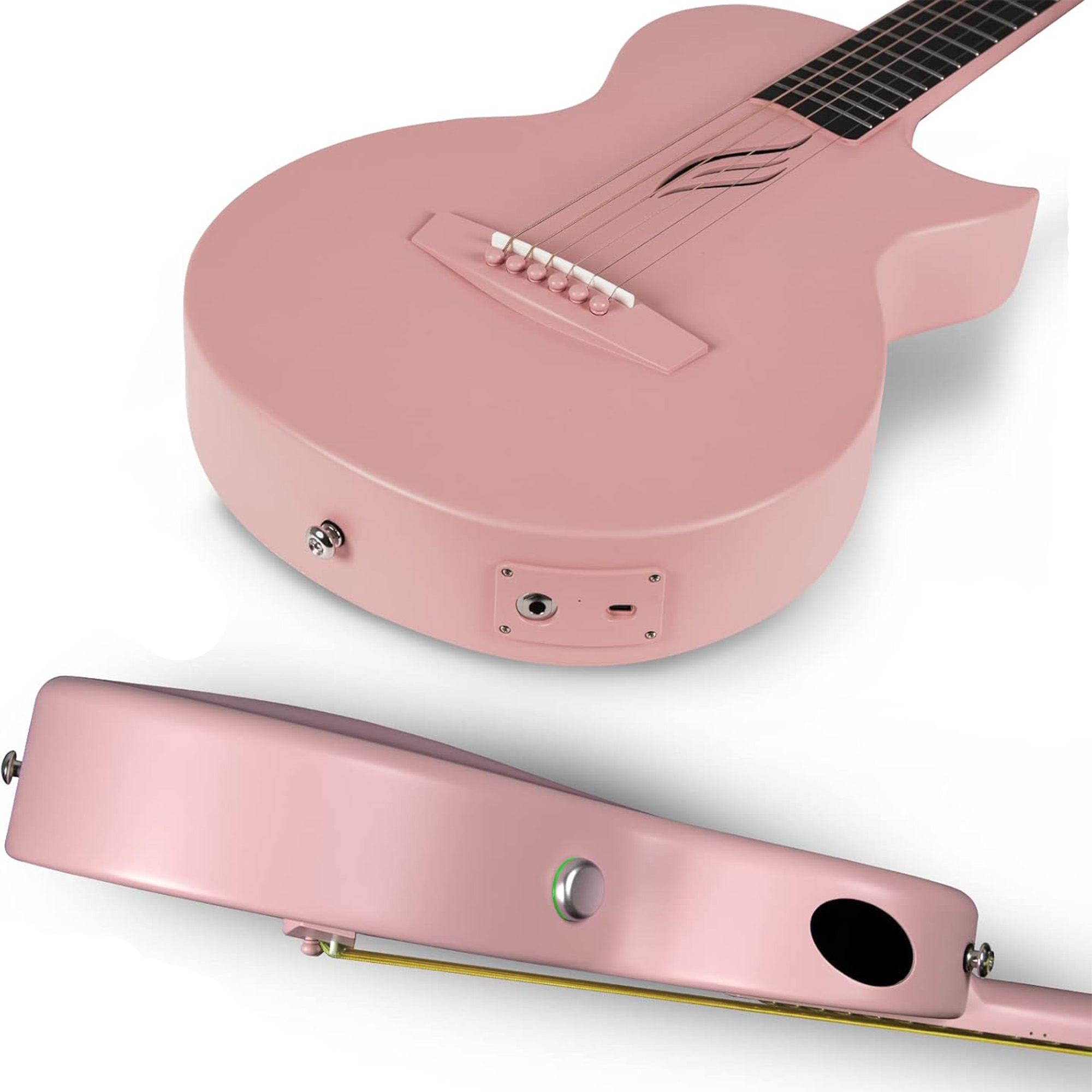 Enya Nova Go SP1 Carbon Fiber Acoustic Electric Guitar – Pink