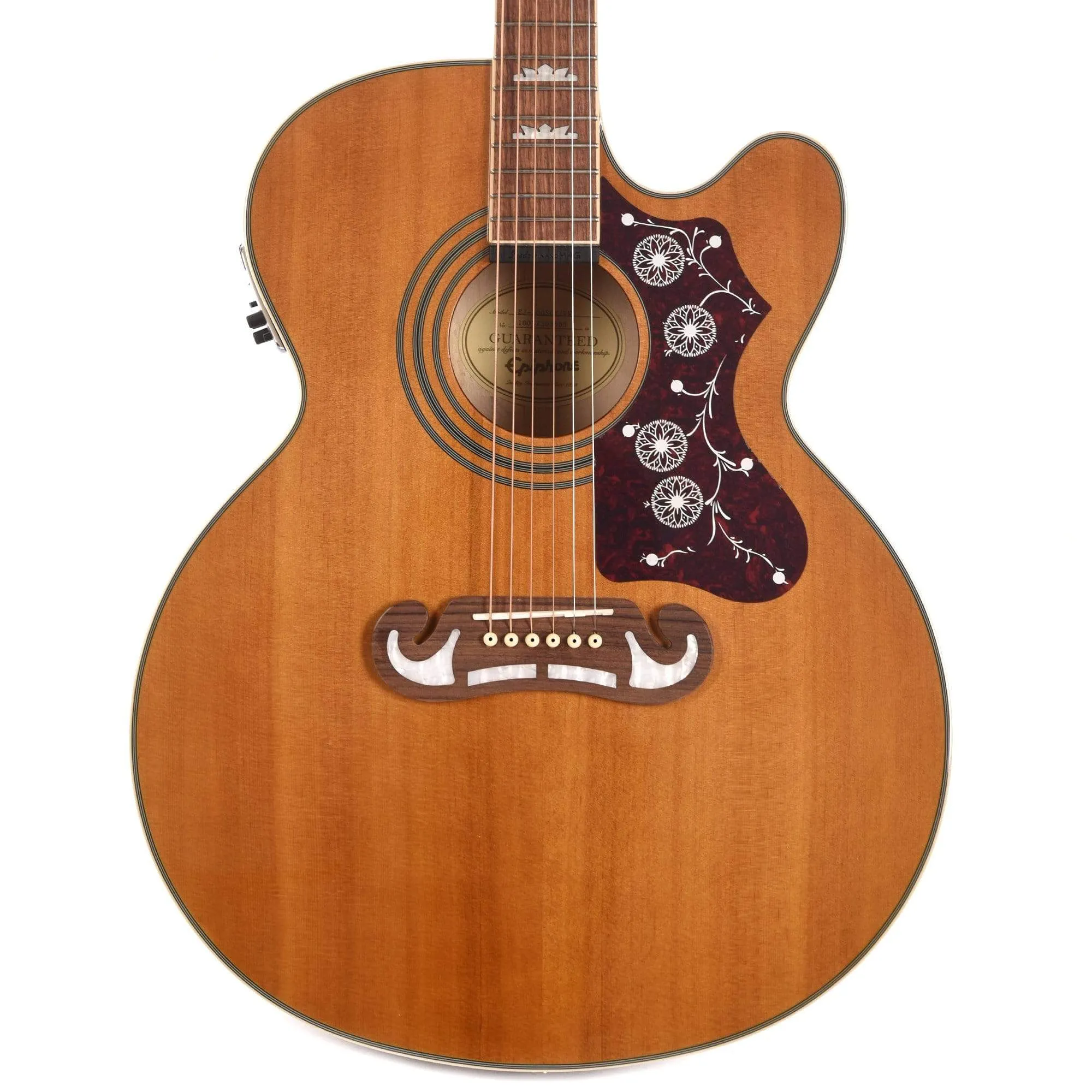 Epiphone J-200EC Studio Acoustic-Electric Guitar - Vintage Natural