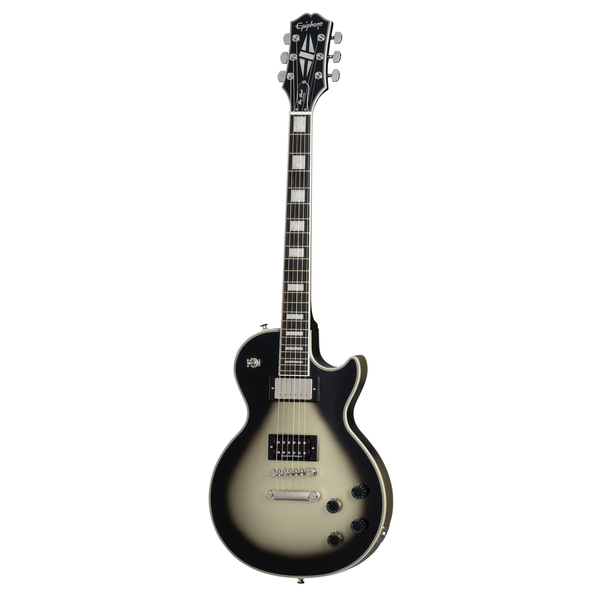 Epiphone Artist Adam Jones Les Paul Custom Art Collection Korin Faught's "Sensation" Electric Guitar - Antique Silverburst