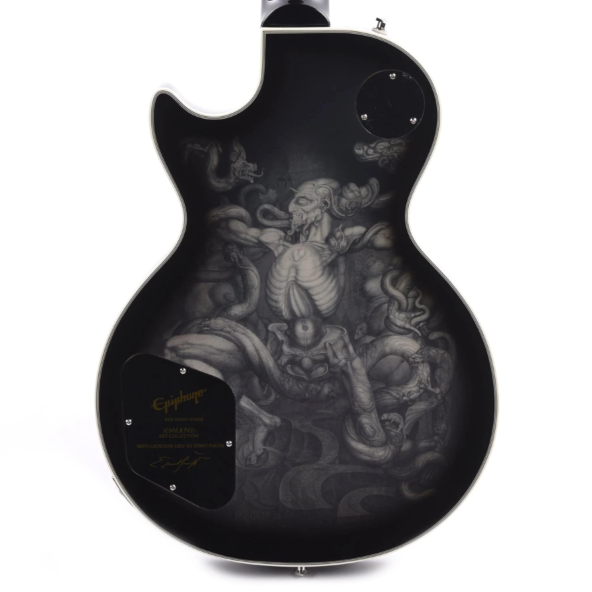 Epiphone Artist Adam Jones Les Paul Custom Art Collection Ernst Fuchs’ “Anti Laokoon 1965” - Antique Silverburst