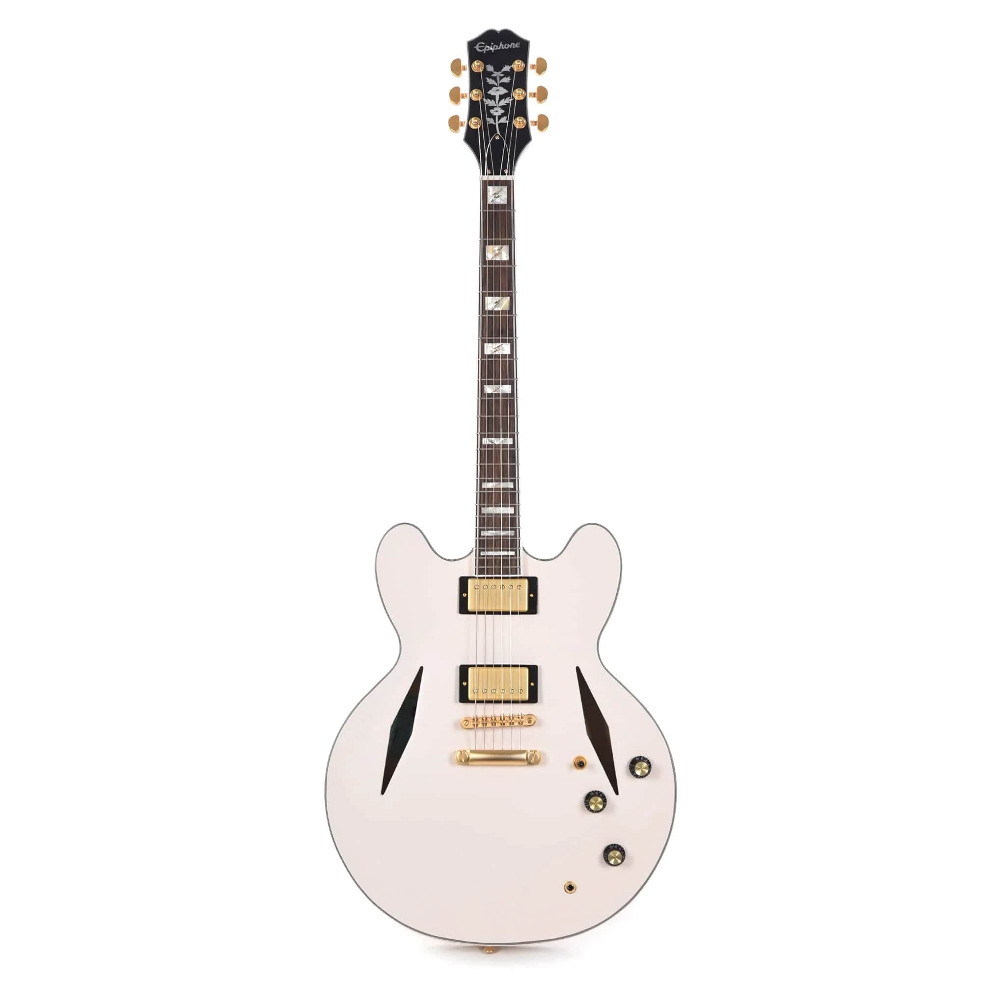 Epiphone Artist Emily Wolfe "White Wolfe" Sheraton Semi Hollow Electric Guitar - Aged Bone White (PRE ORDER)