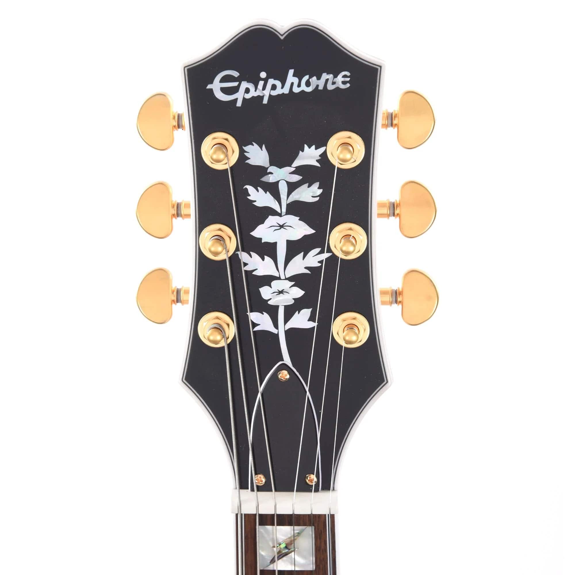 Epiphone Artist Emily Wolfe "White Wolfe" Sheraton Semi Hollow Electric Guitar - Aged Bone White (PRE ORDER)