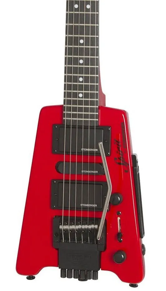 Steinberger GTPROHR1 Spirit GT-PRO Deluxe Outfit Travel Guitar™ - Hot Rod Red