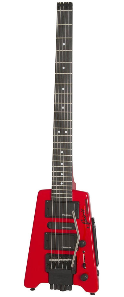 Steinberger GTPROHR1 Spirit GT-PRO Deluxe Outfit Travel Guitar™ - Hot Rod Red