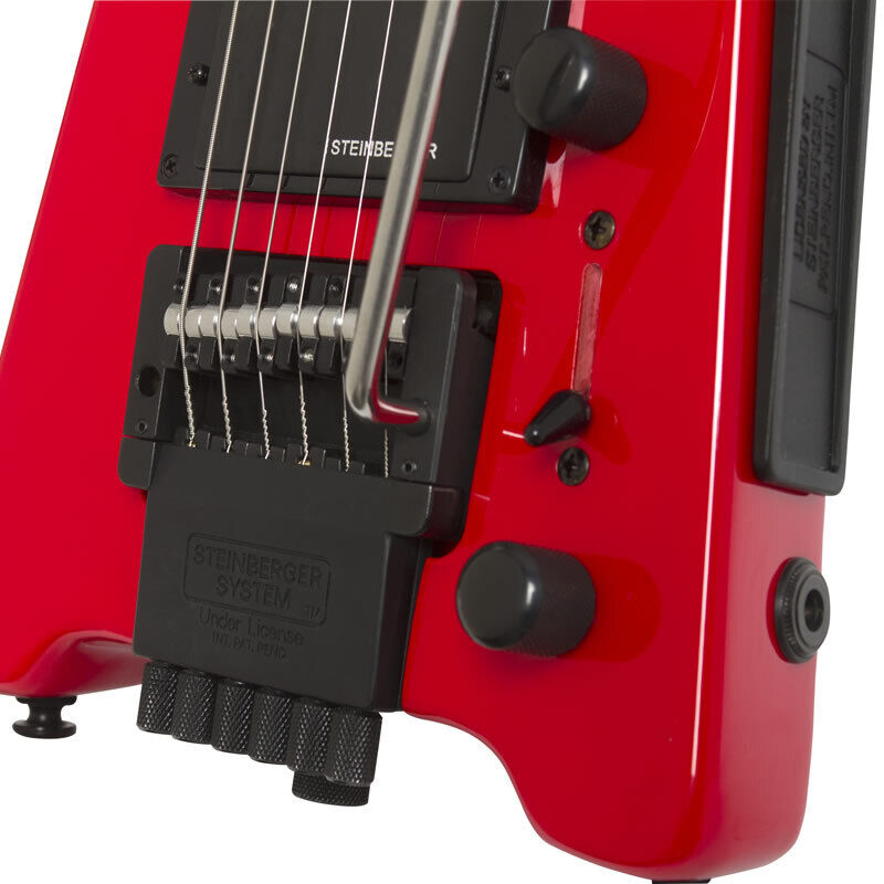 Steinberger GTPROHR1 Spirit GT-PRO Deluxe Outfit Travel Guitar™ - Hot Rod Red