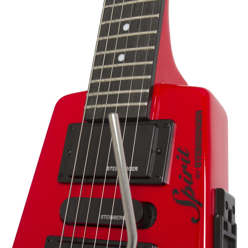 Steinberger GTPROHR1 Spirit GT-PRO Deluxe Outfit Travel Guitar™ - Hot Rod Red
