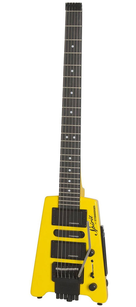 Steinberger GTPROHY1 Spirit GT-PRO Deluxe Outfit Travel Guitar™ - Hot Rod Yellow