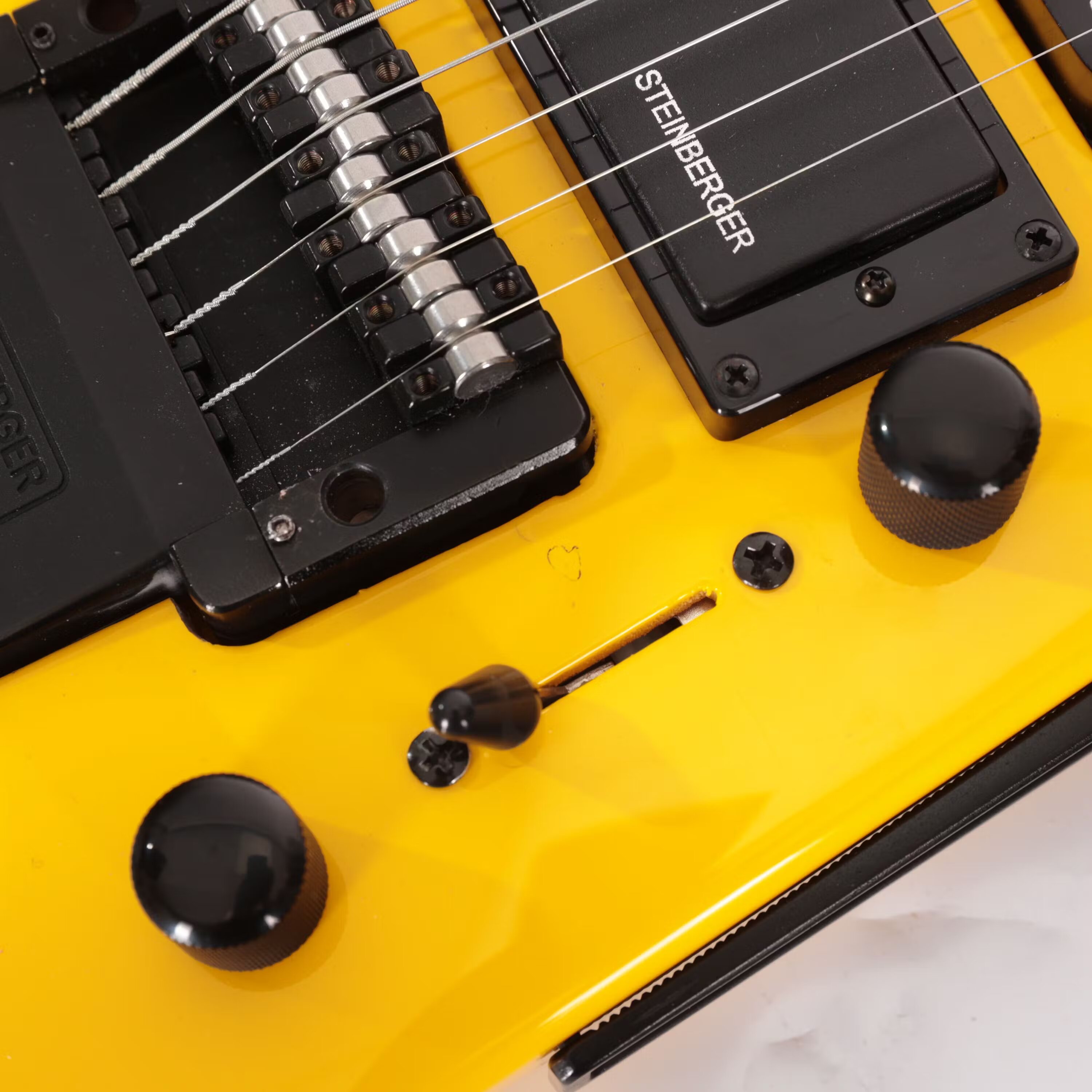 Steinberger GTPROHY1 Spirit GT-PRO Deluxe Outfit Travel Guitar™ - Hot Rod Yellow