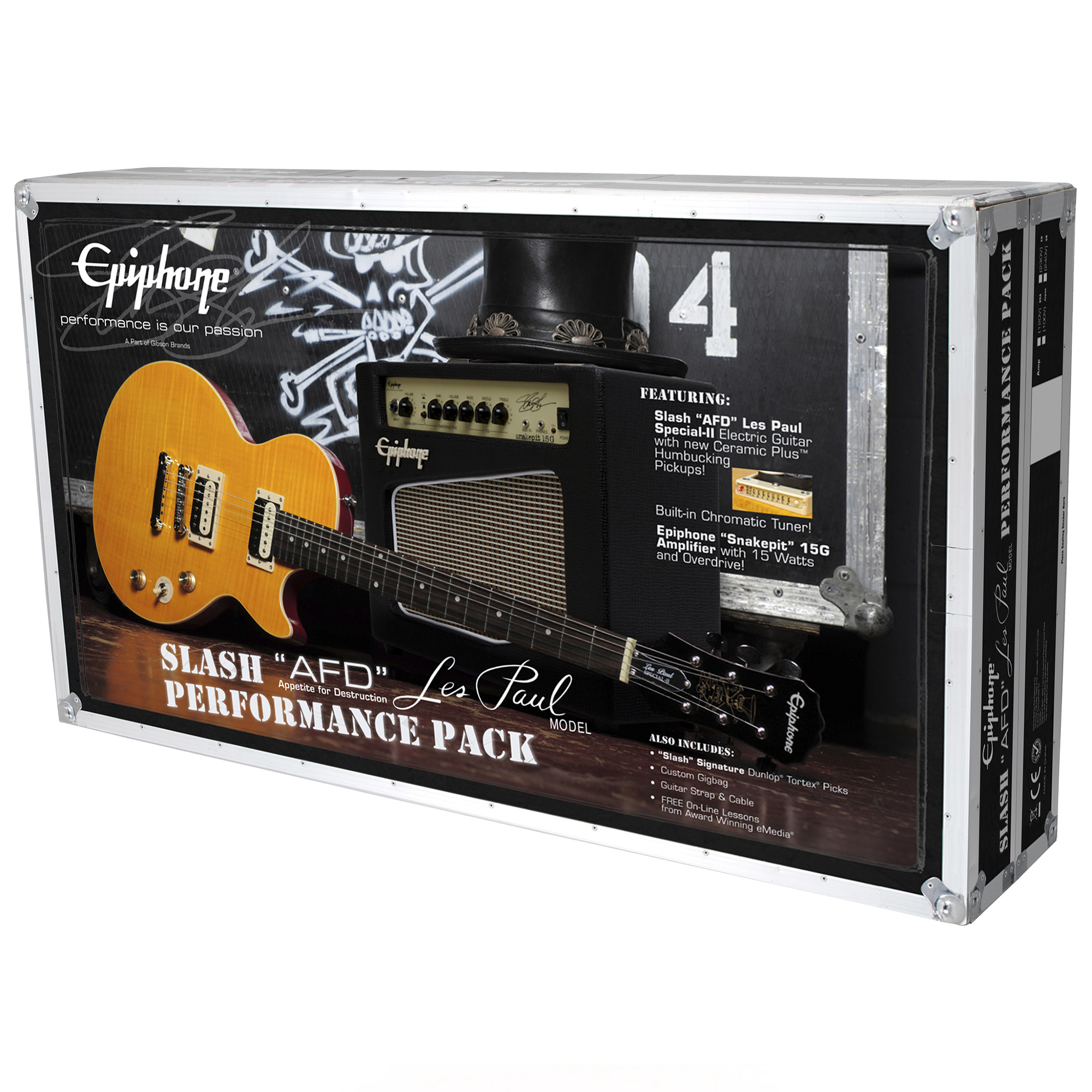 Epiphone Slash AFD Les Paul Performance Pack Electric Guitar - Appetite Amber