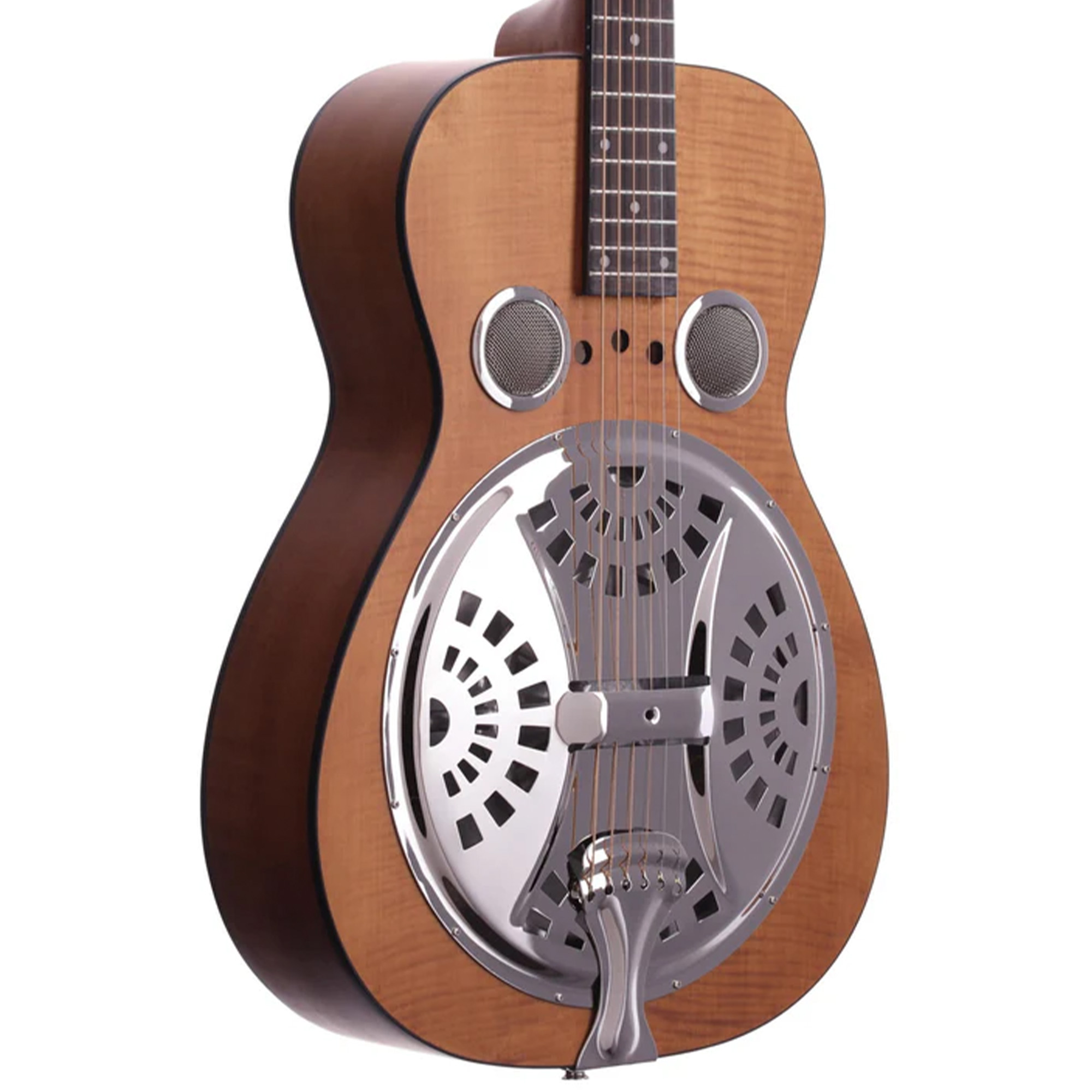 Epiphone Resonator Dobro Hound Dog Deluxe Round Neck Guitar - Vintage Brown