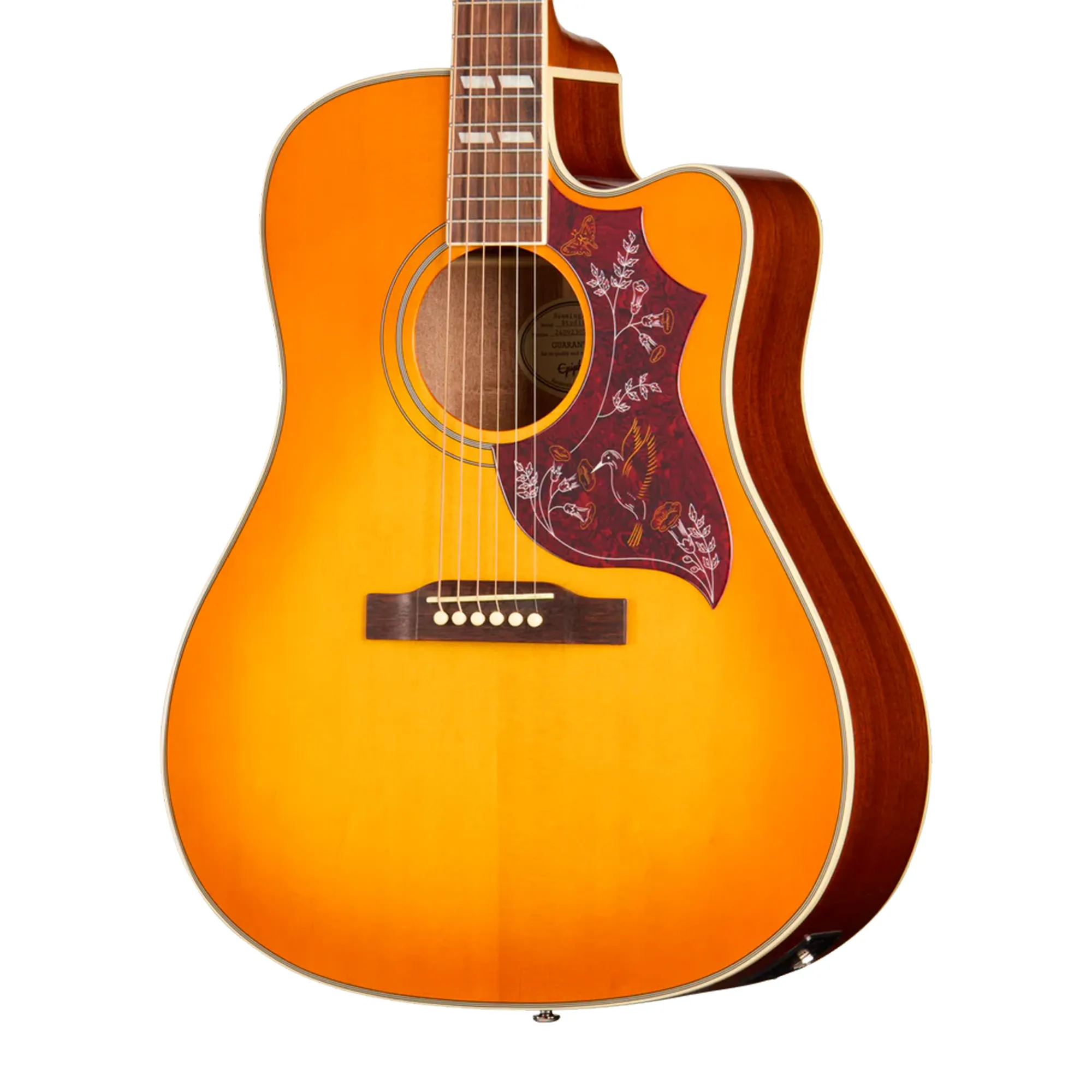 Epiphone Hummingbird Studio EC Acoustic Electric Guitar - Heritage Cherry Sunburst