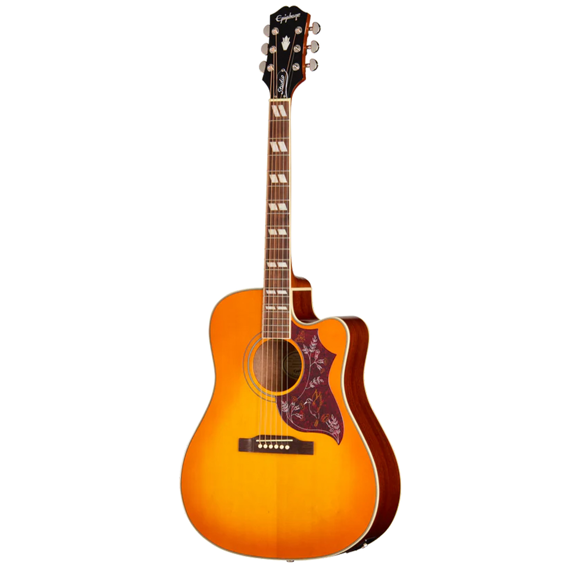 Epiphone Hummingbird Studio EC Acoustic Electric Guitar - Heritage Cherry Sunburst