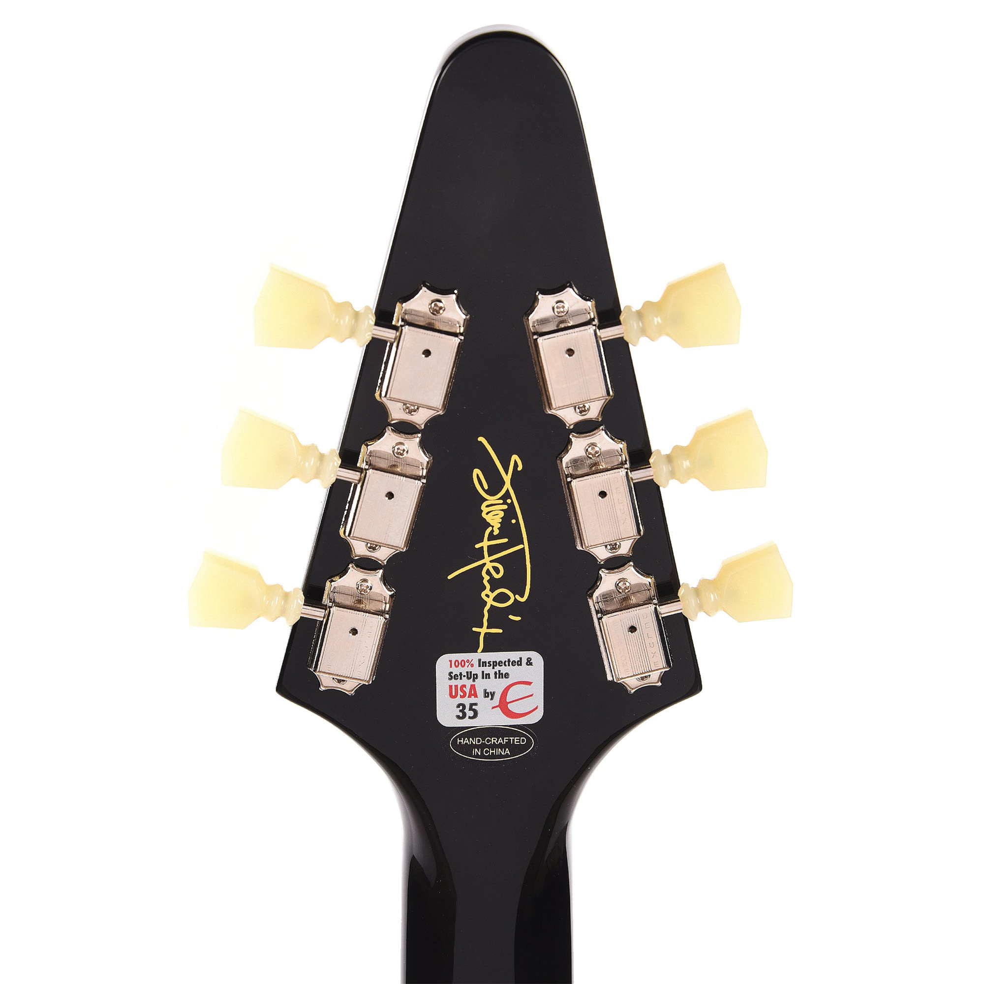 Epiphone Artist Jimi Hendrix "Love Drops" Flying V Electric Guitar - Ebony