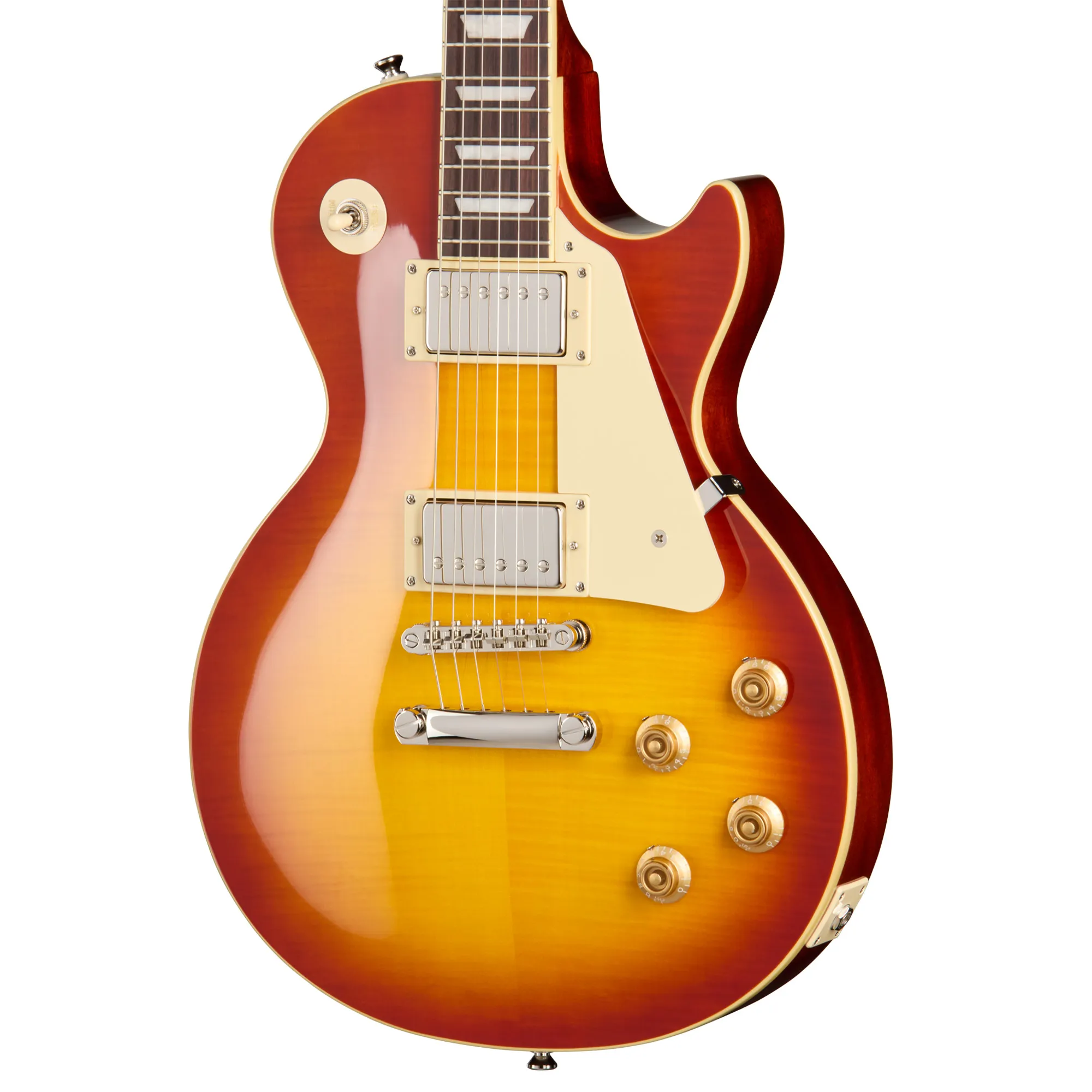 Epiphone Les Paul Standard 50s Figured Electric Guitar - Washed Cherry Sunburst