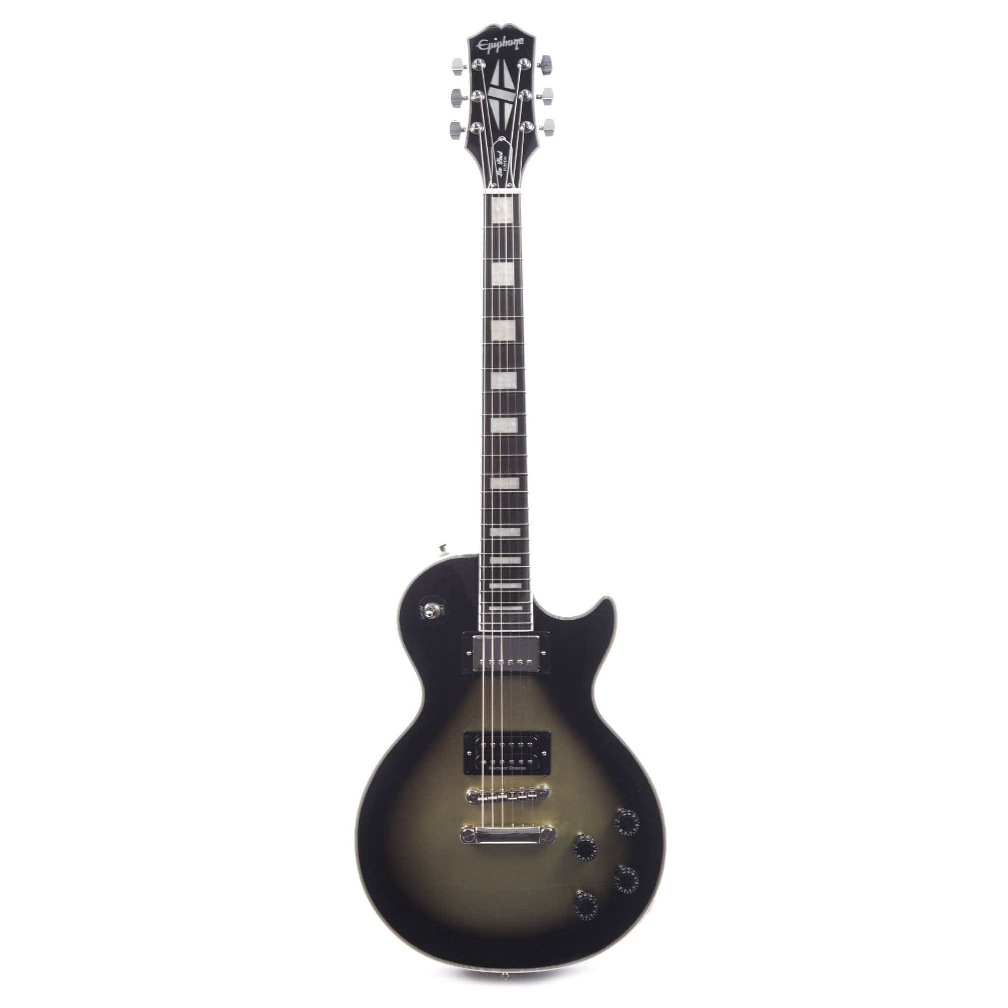 Epiphone Artist Adam Jones Les Paul Custom Art Collection Electric Guitar Julie Heffernan's "Not Dead Yet," - Antique Silverburst