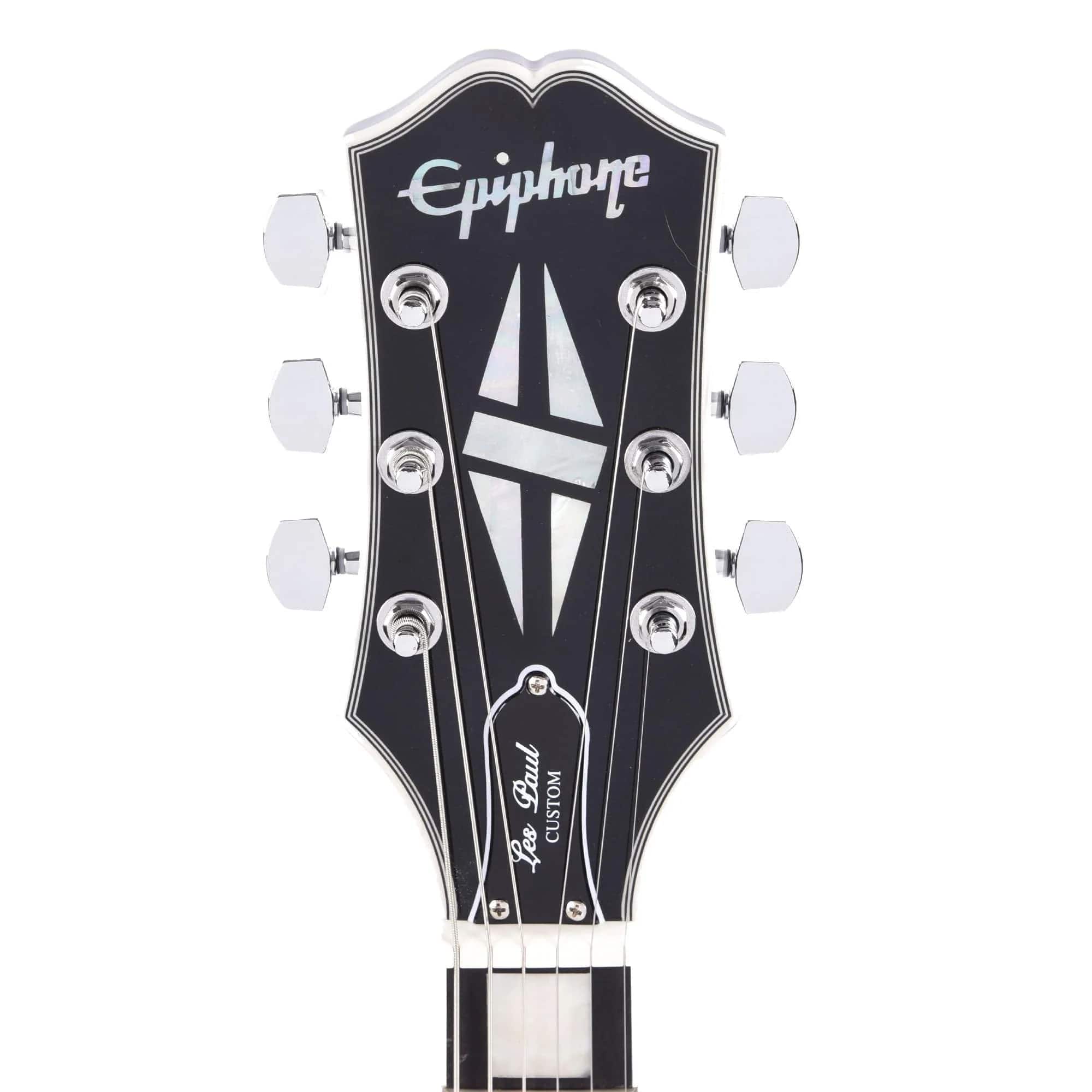 Epiphone Artist Adam Jones Les Paul Custom Art Collection Electric Guitar Julie Heffernan's "Not Dead Yet," - Antique Silverburst