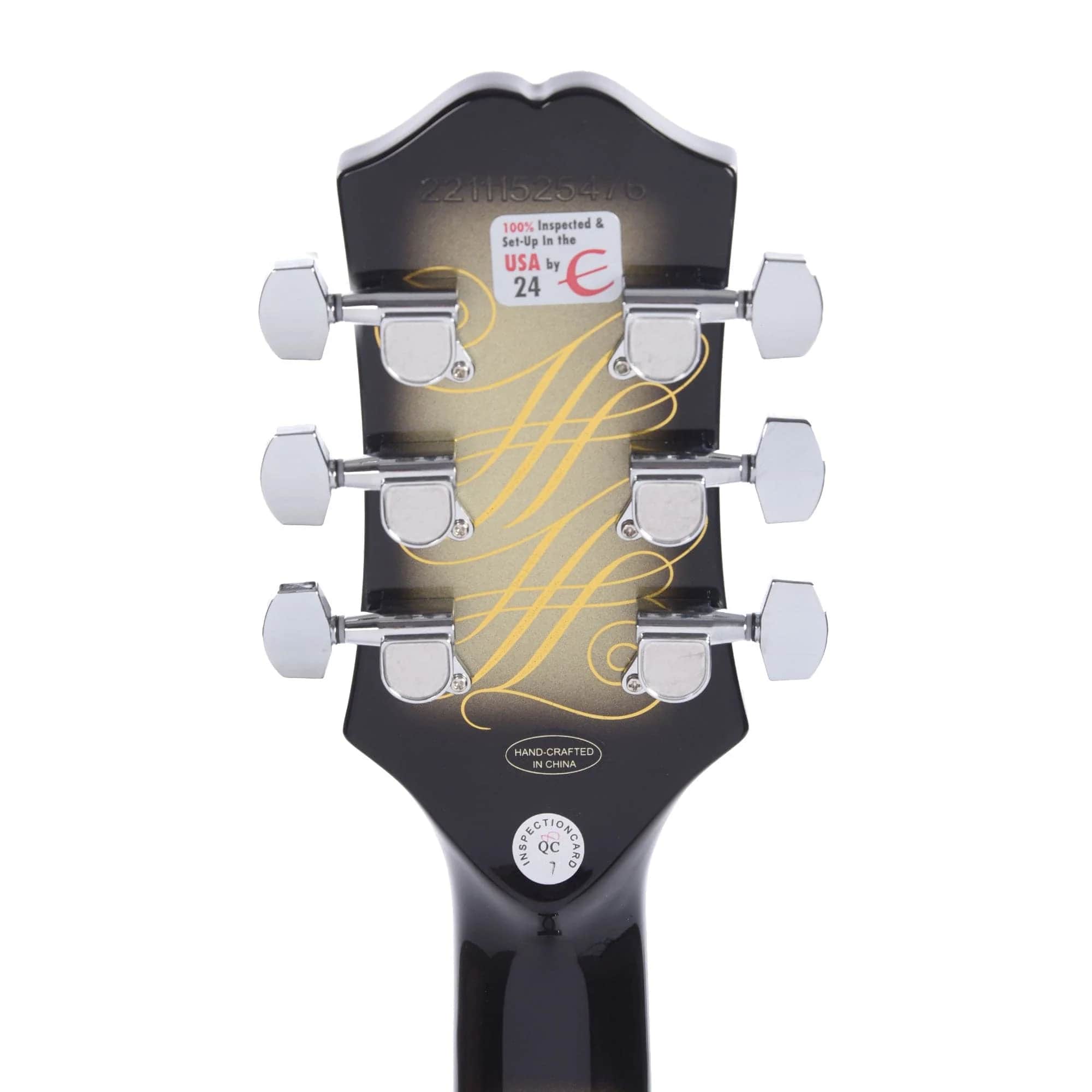 Epiphone Artist Adam Jones Les Paul Custom Art Collection Electric Guitar Julie Heffernan's "Not Dead Yet," - Antique Silverburst