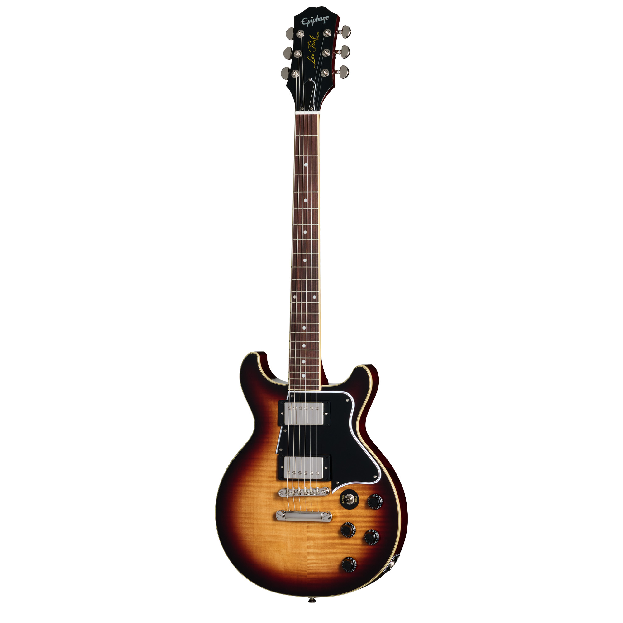 Epiphone Les Paul Double Cut Figured Electric Guitar - Bourbon Burst