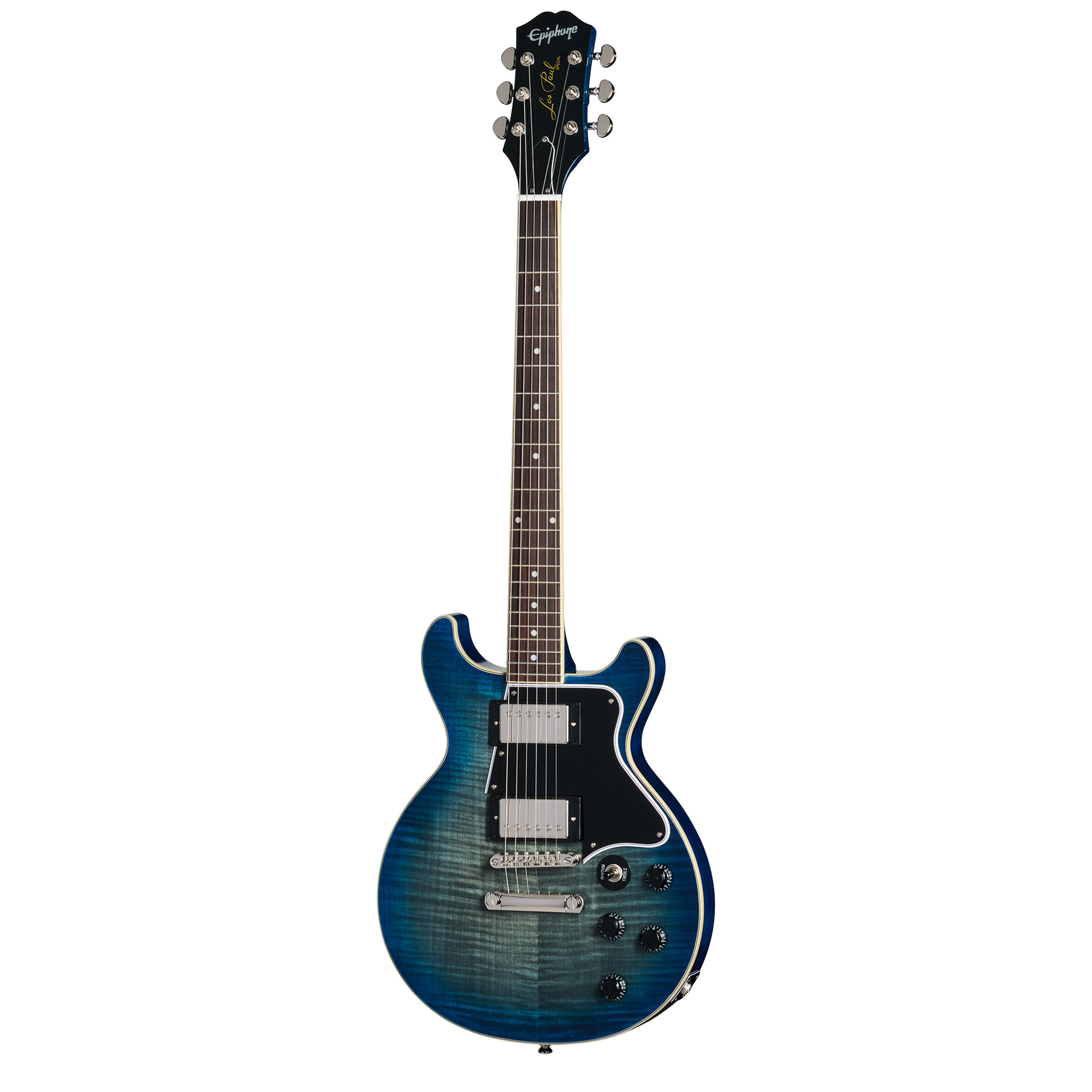 Epiphone Les Paul Double Cut Figured Electric Guitar - Ocean Water