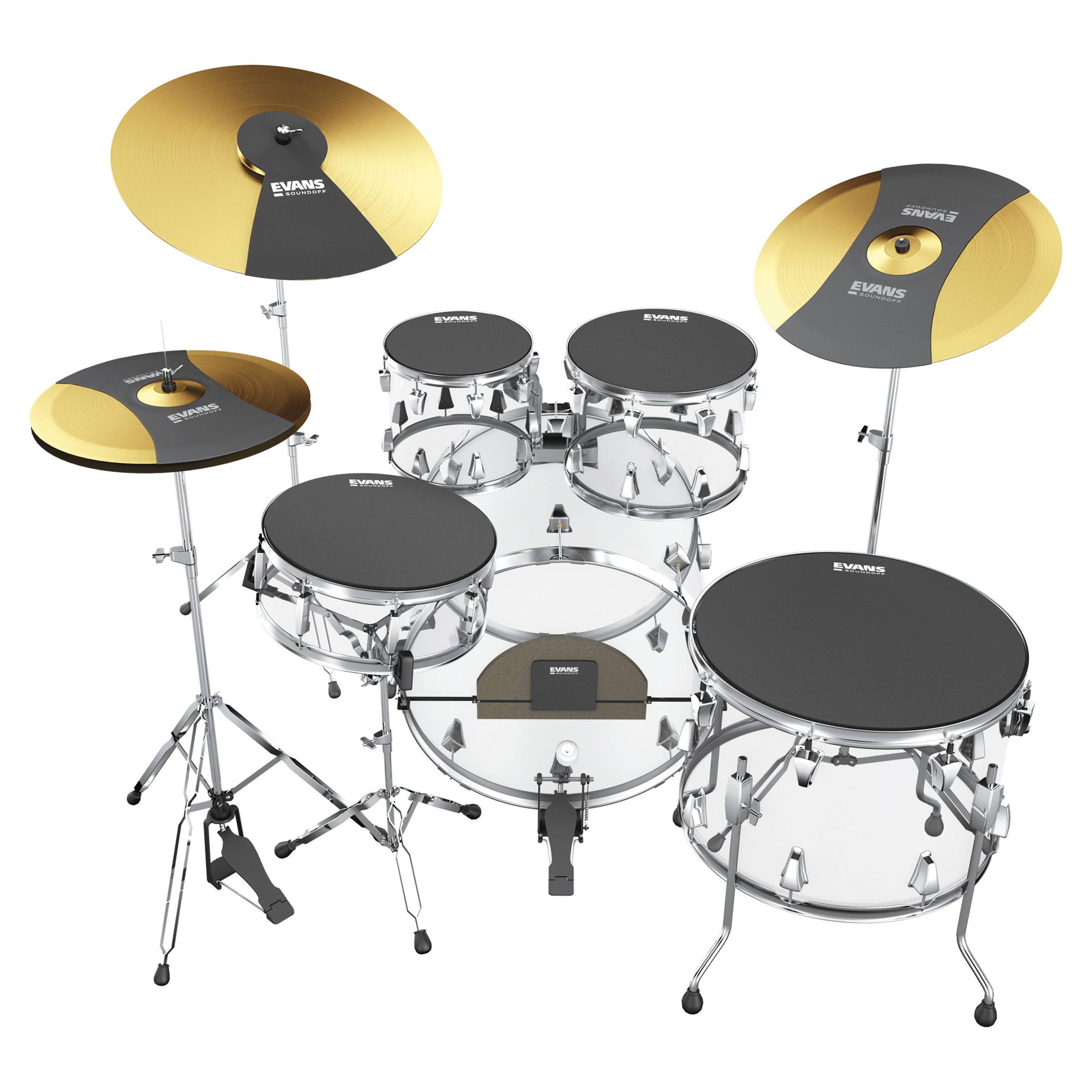 Evans SoundOff Complete Set Drum and Cymbal Mutes