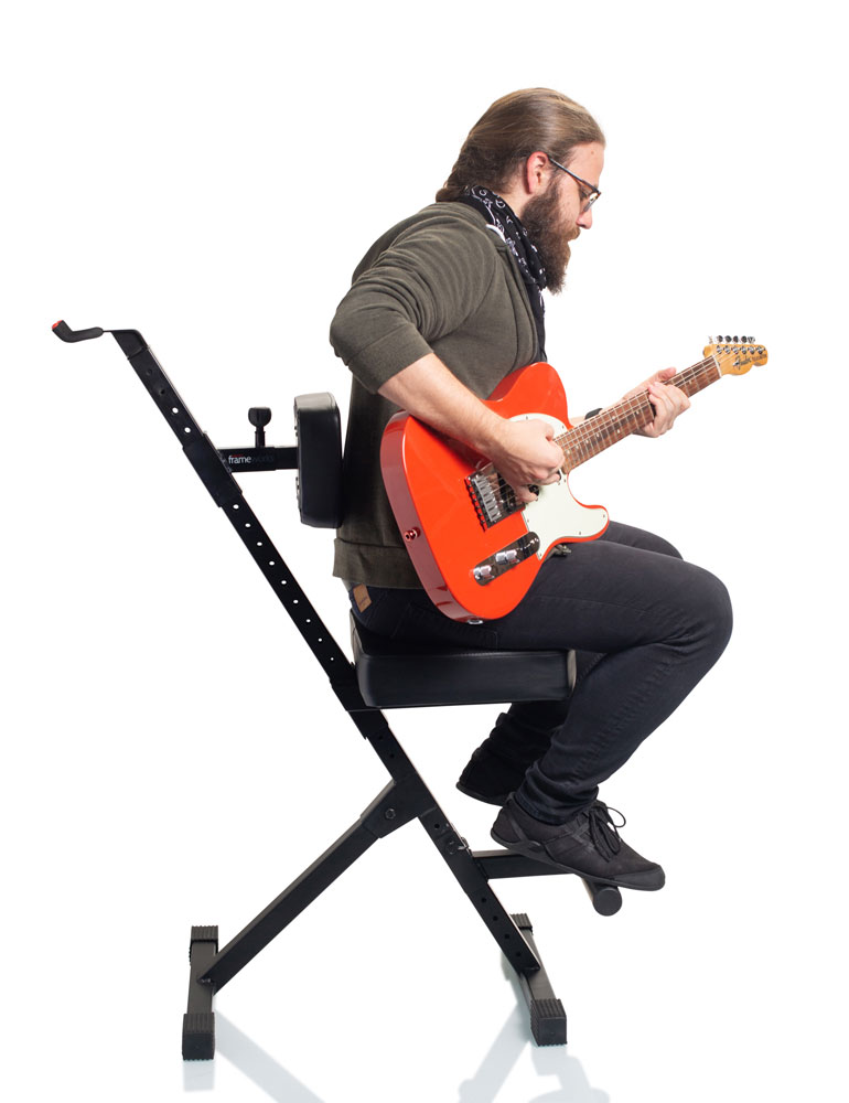 Gator Frameworks GFW-GTR-SEATDLX Deluxe Guitar Seat with Single Hanging Guitar Stand