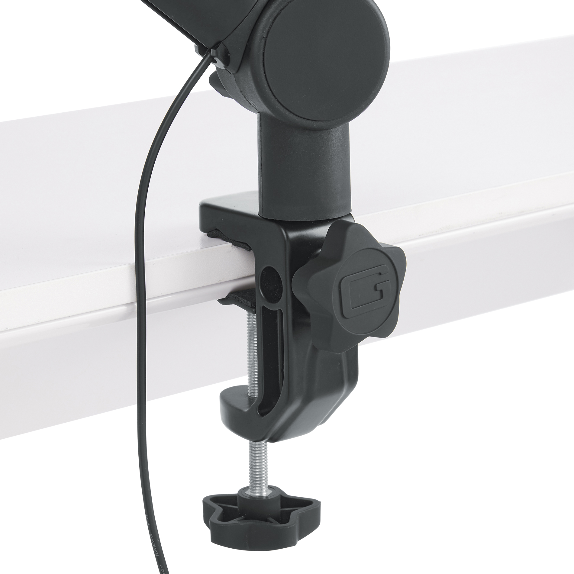 Gator GFWMICBCBM4000 Professional Desk Mounted Broadcast Microphone Boom Arm with Light