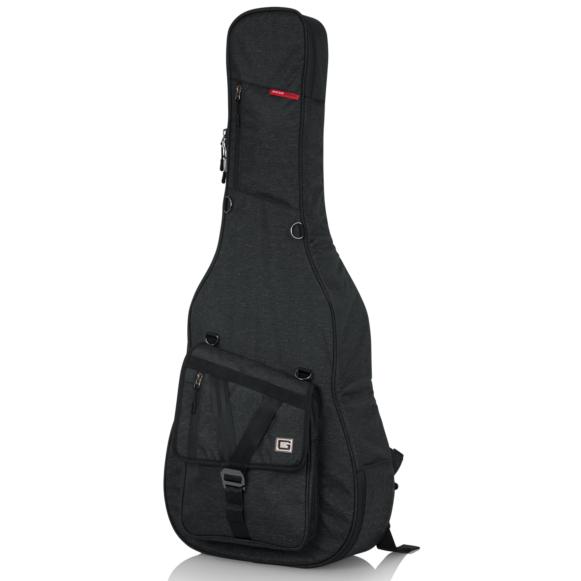 Gator GT-ACOUSTIC-BLK Transit Acoustic Guitar Bag - Charcoal Black