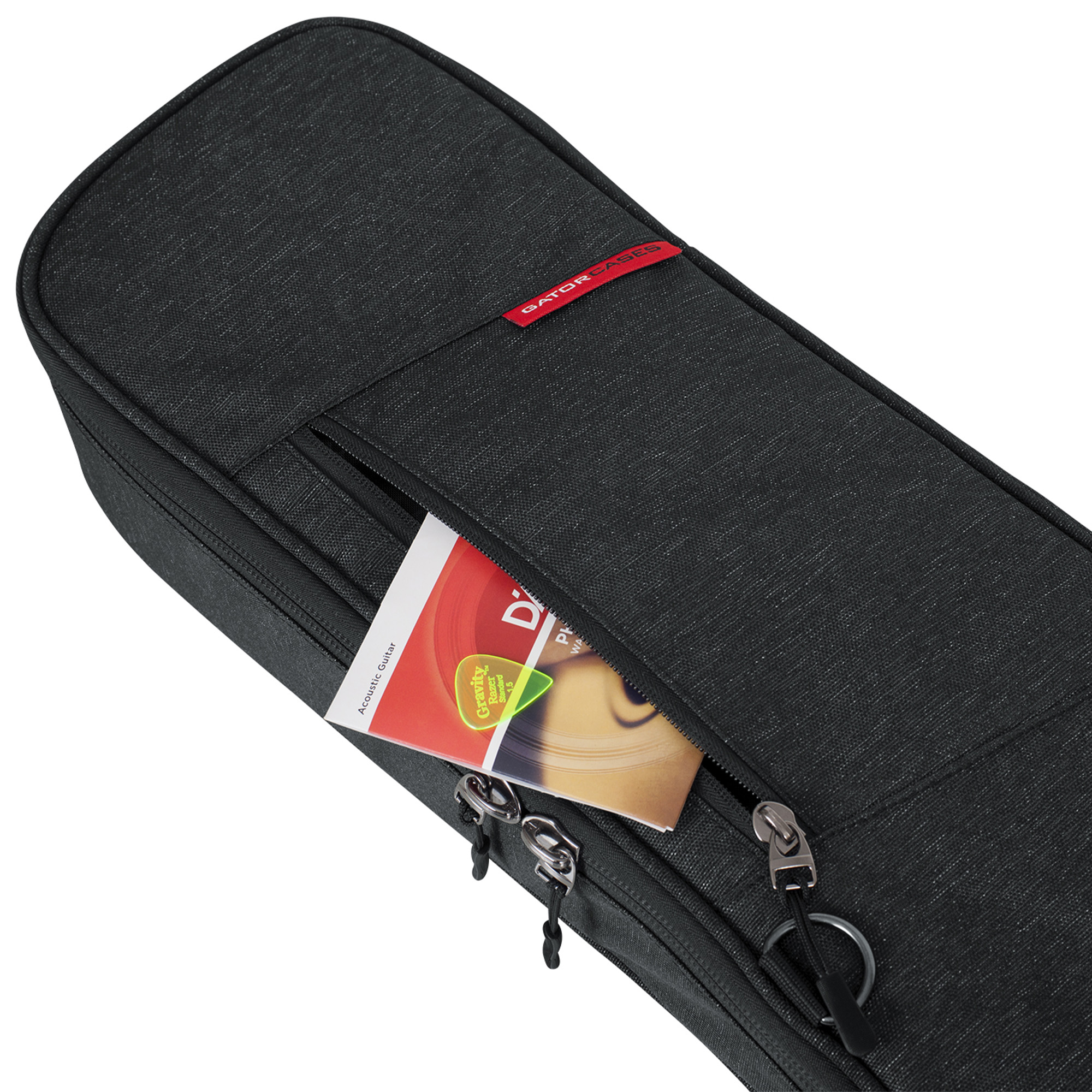 Gator GT-ACOUSTIC-BLK Transit Acoustic Guitar Bag - Charcoal Black