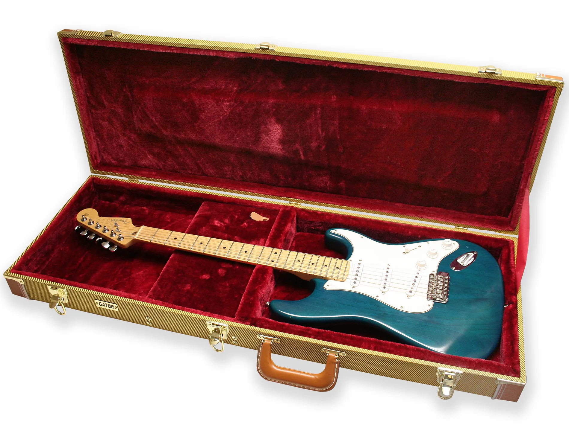 Gator GW-ELECTRIC-TW Deluxe Wood Guitar Case - Tweed