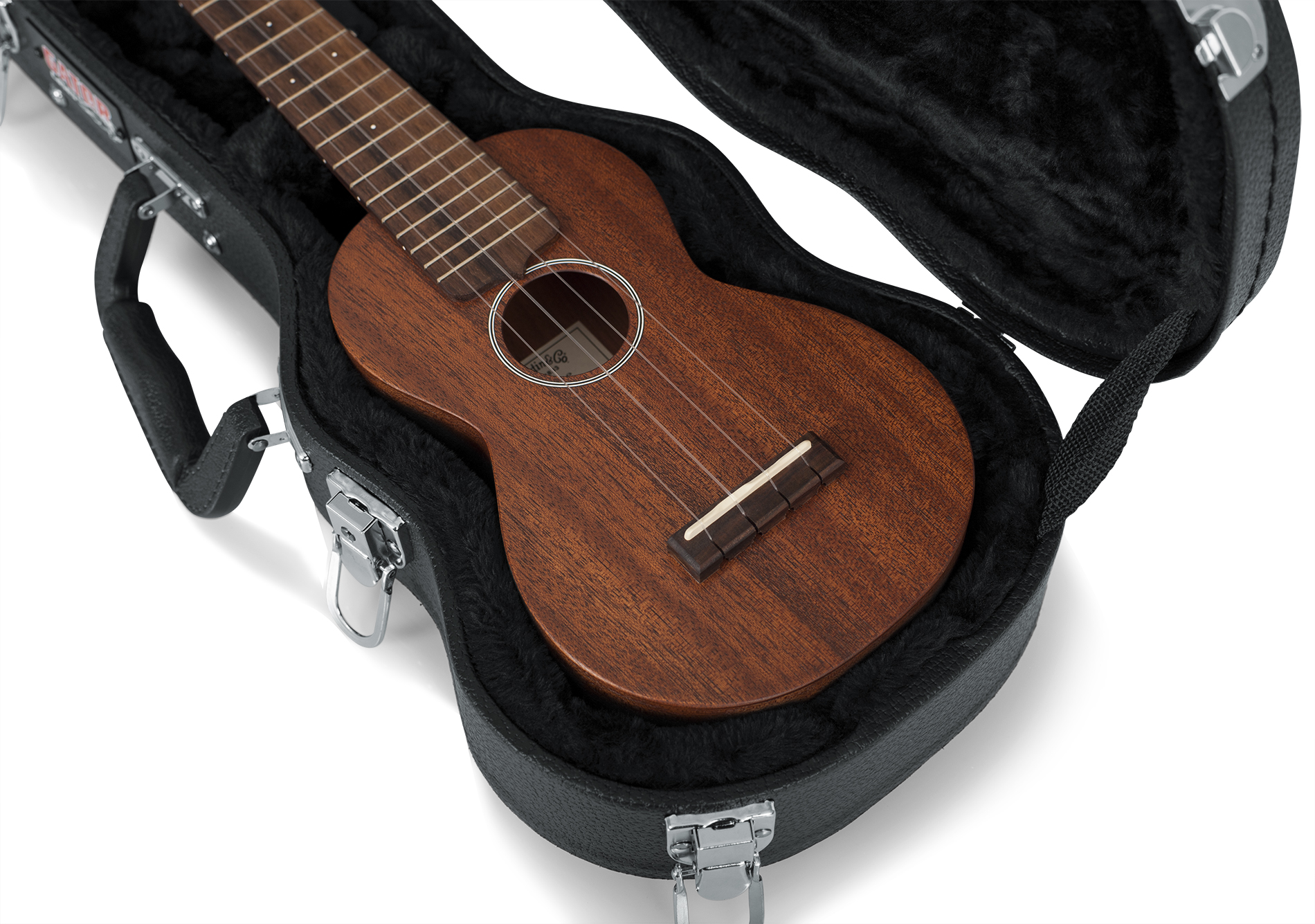 Gator GWE-UKE-SOP Soprano Ukulele Wood Case - Black - B-Stock