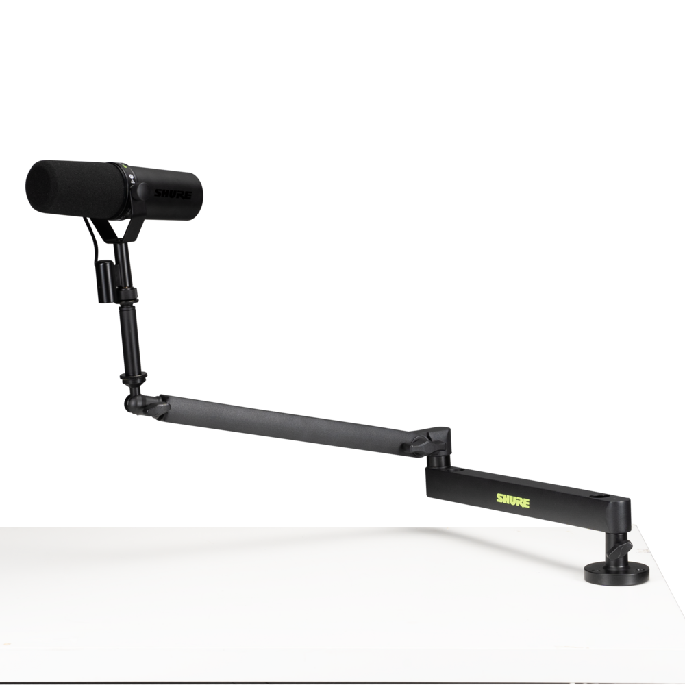 Gator SH-BROADCAST2 Shure Low Profile Desk Mic Boom Stand