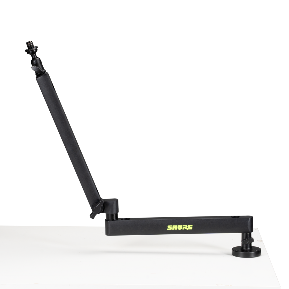 Gator SH-BROADCAST2 Shure Low Profile Desk Mic Boom Stand