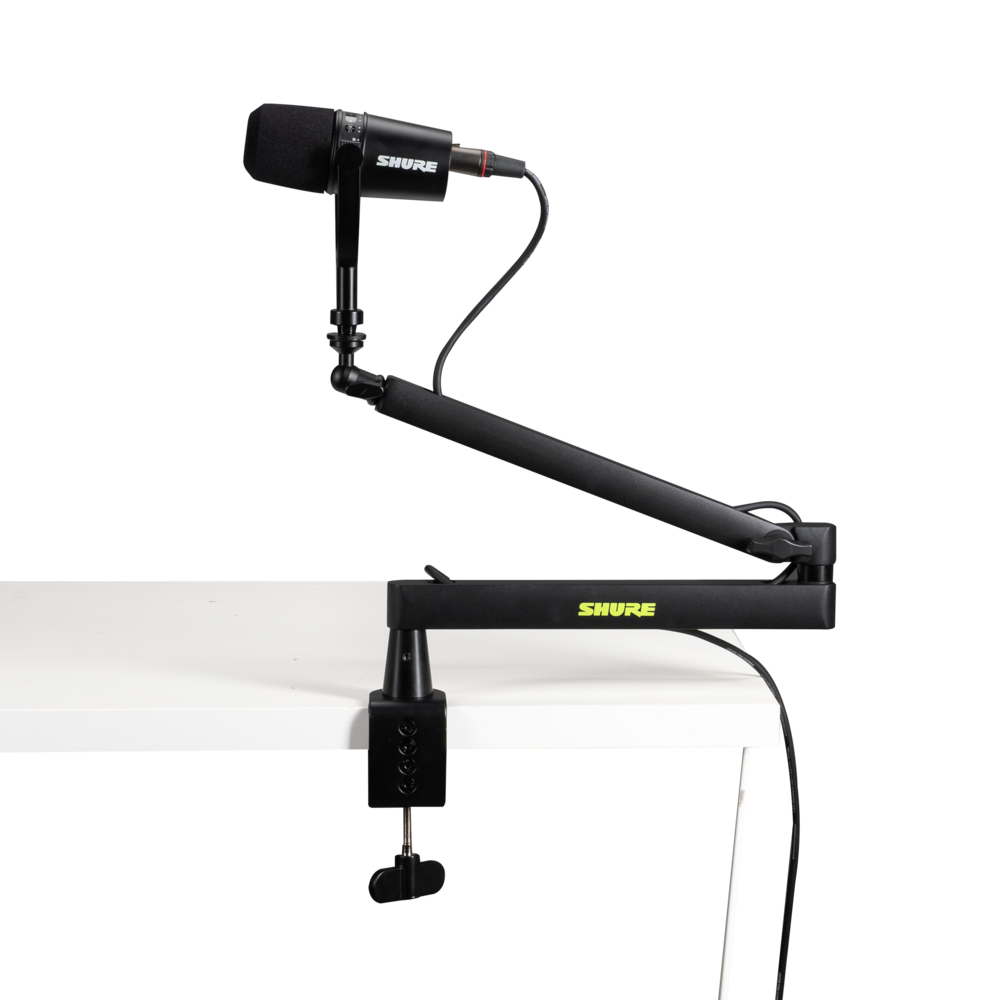 Gator SH-BROADCAST2 Shure Low Profile Desk Mic Boom Stand