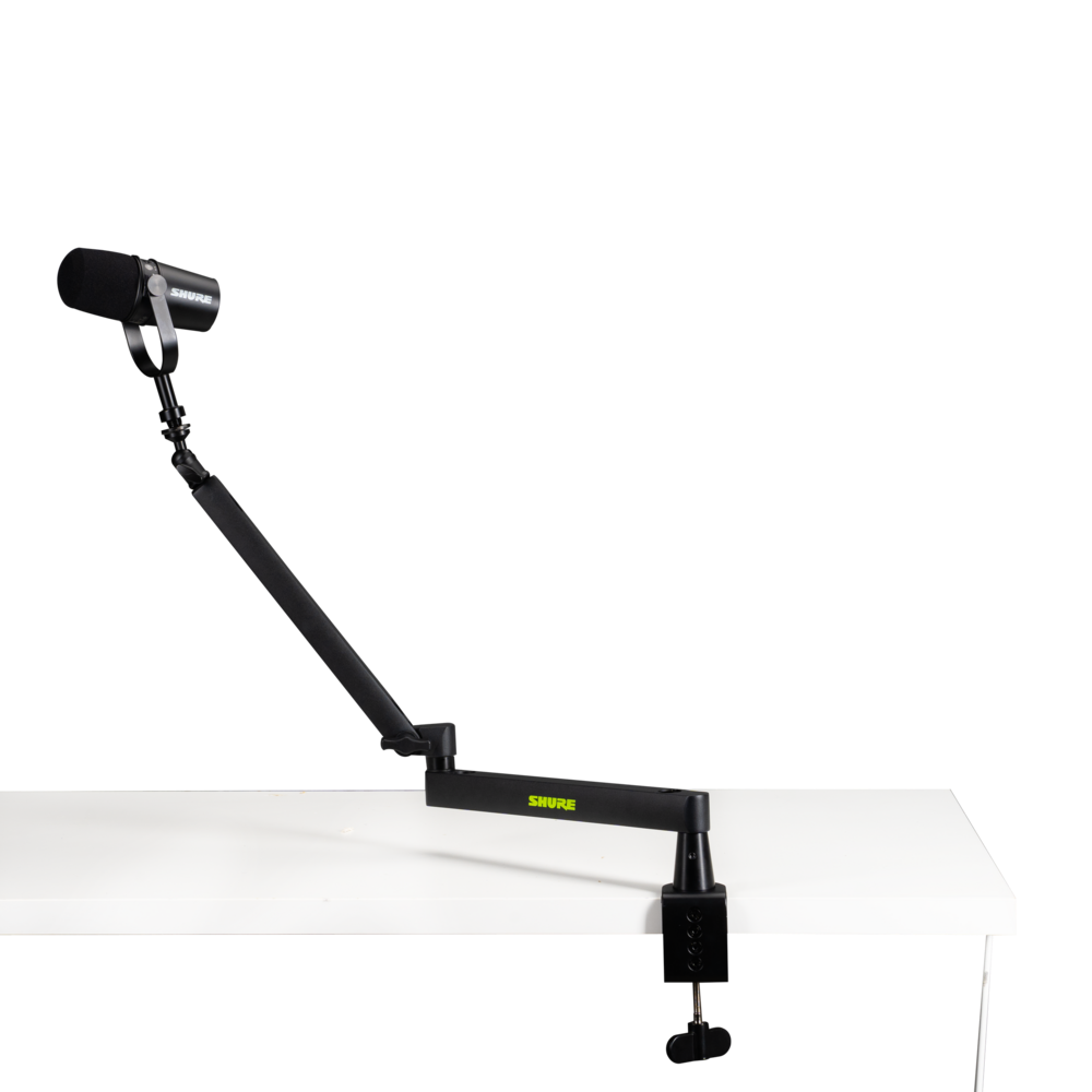 Gator SH-BROADCAST2 Shure Low Profile Desk Mic Boom Stand