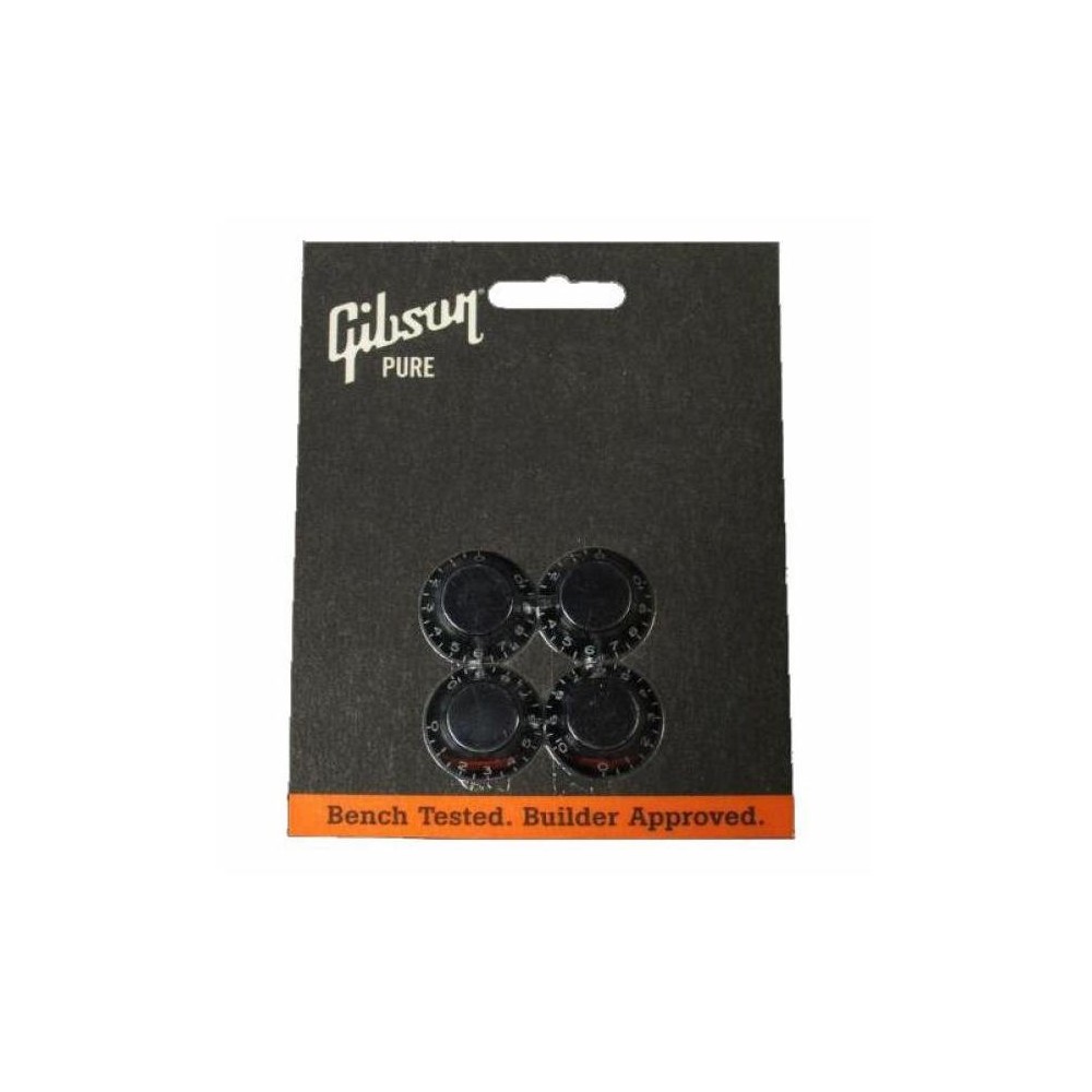Gibson Accessories  Top Hats Knobs - Black 4/Pkg