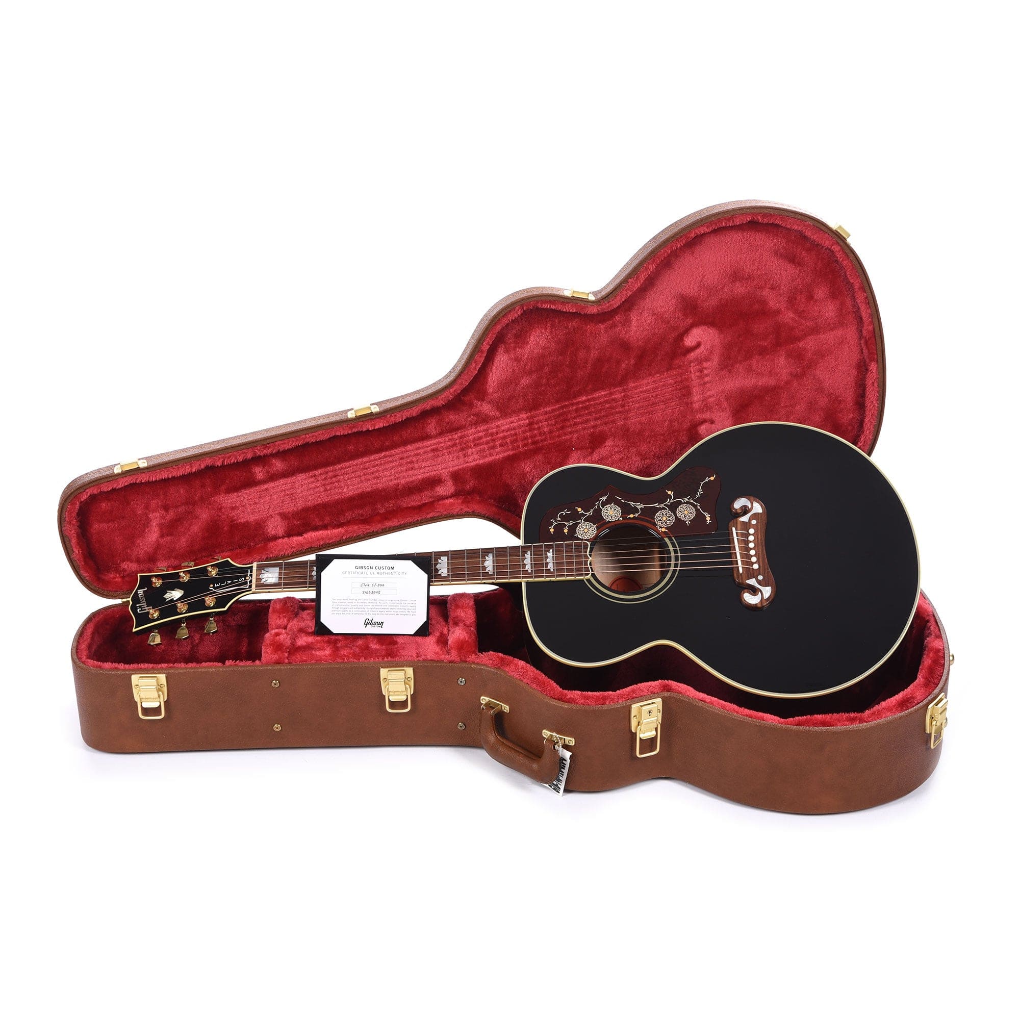 Gibson Custom Shop Artist Elvis Signature SJ-200 Acoustic-Electric Guitar - Ebony (PRE ORDER)