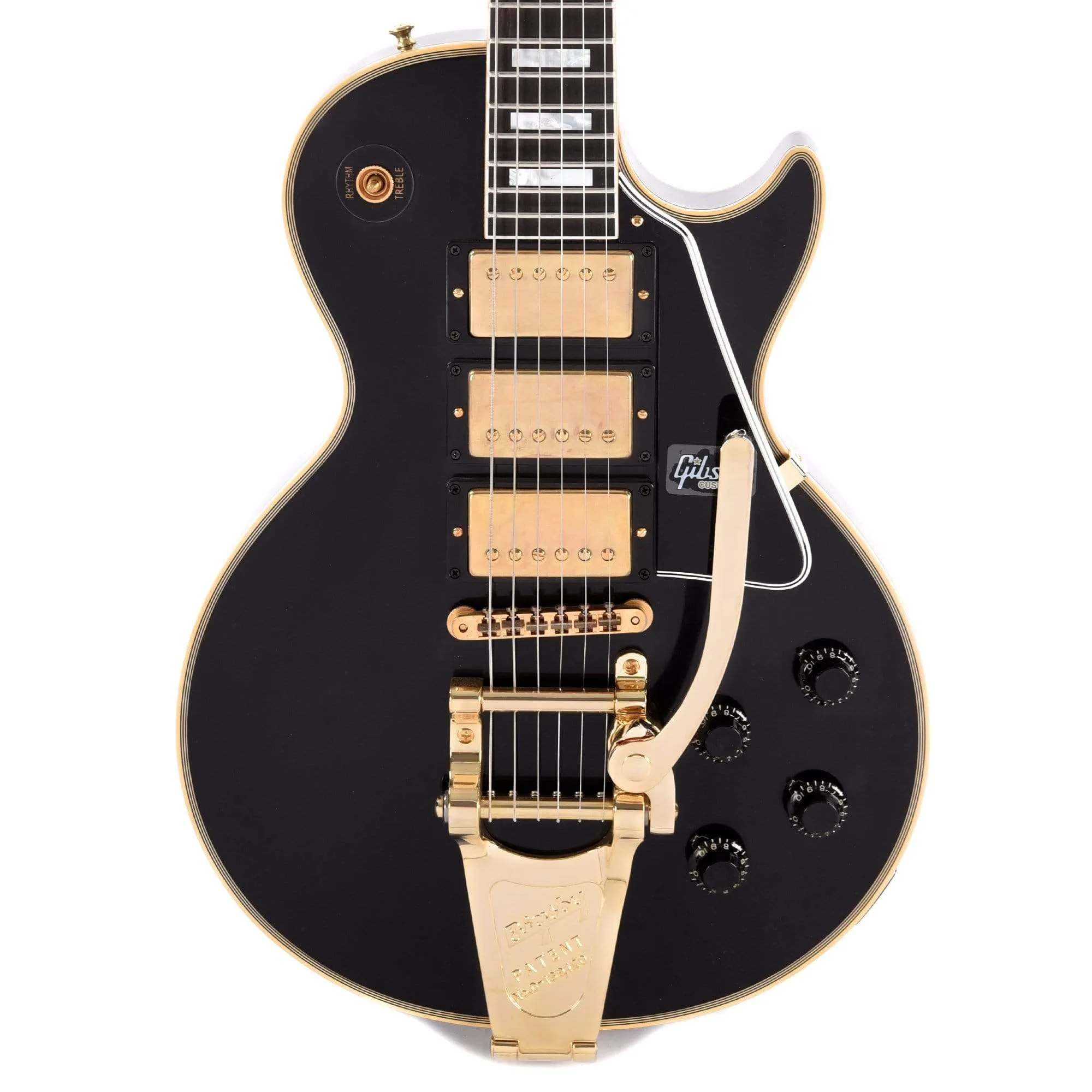 Gibson Custom Shop 1957 Les Paul Custom Reissue 3-Pickup VOS Bigsby - Ebony (PRE ORDER)