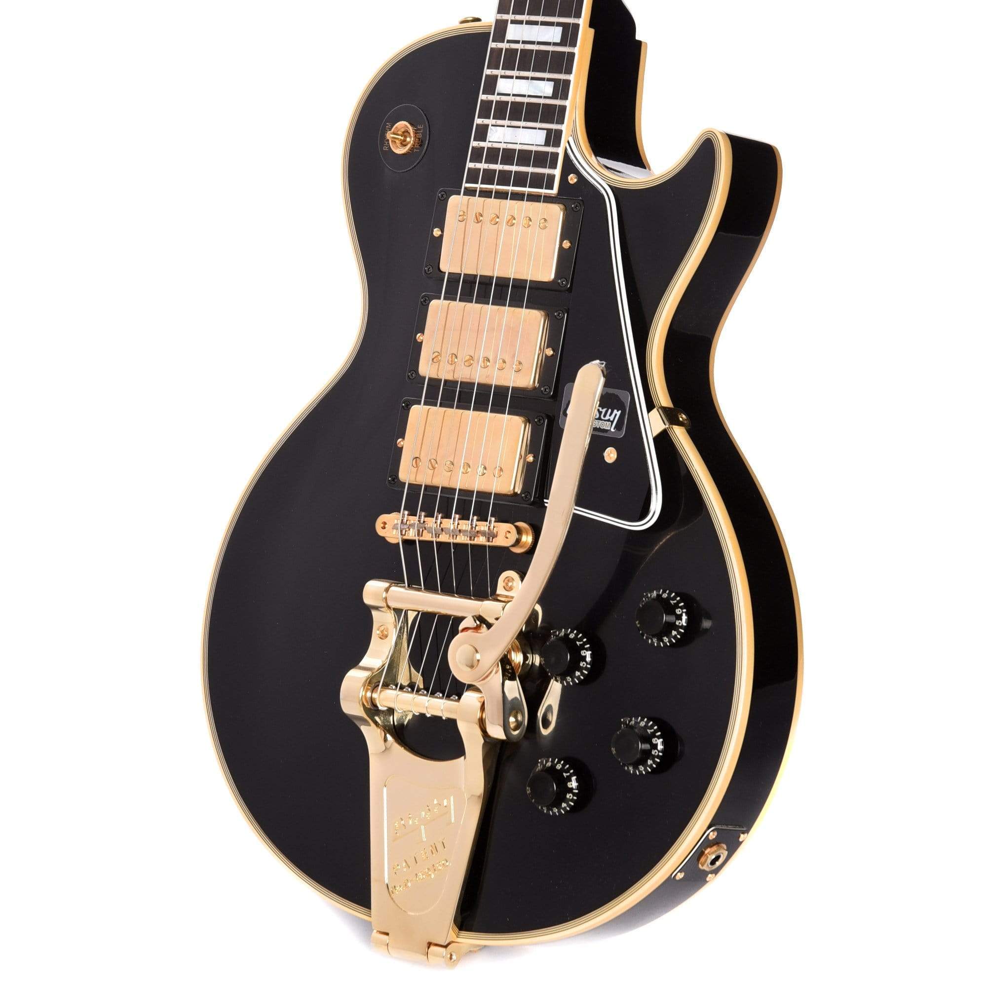 Gibson Custom Shop 1957 Les Paul Custom Reissue 3-Pickup VOS Bigsby - Ebony (PRE ORDER)