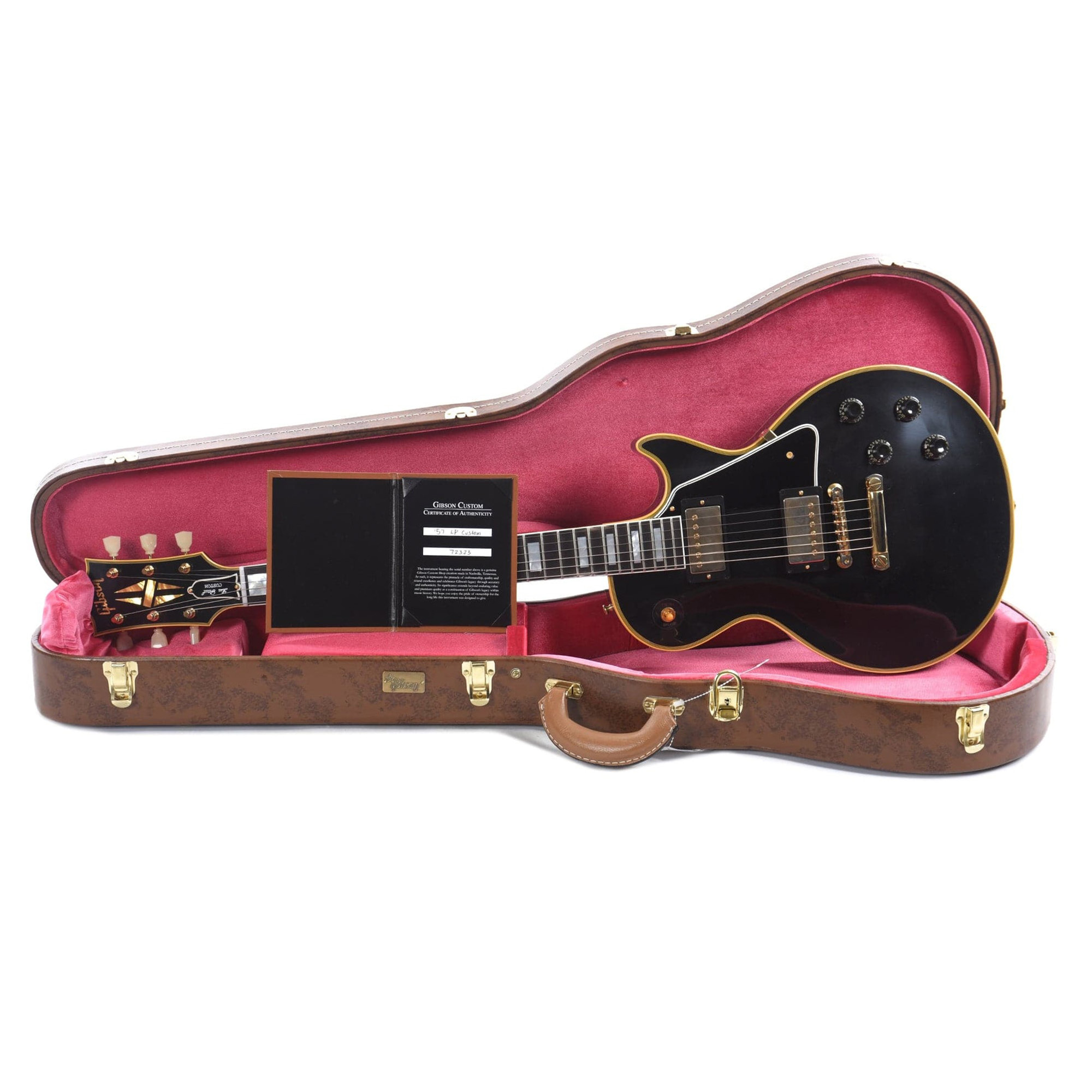 Gibson Custom Shop Les Paul 1957 Custom Reissue Electric Guitar - Ebony (PRE ORDER)