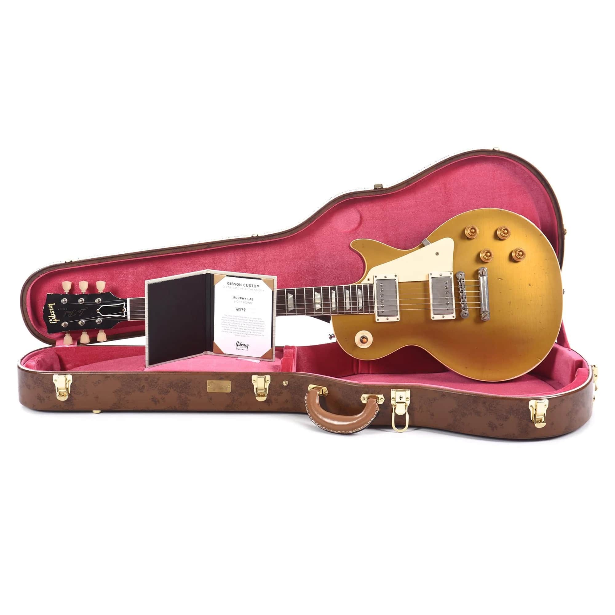 Gibson Custom Shop Murphy Lab 1957 Les Paul Goldtop Darkback Reissue Electric Guitar - Double Gold Light Aged (PRE ORDER)