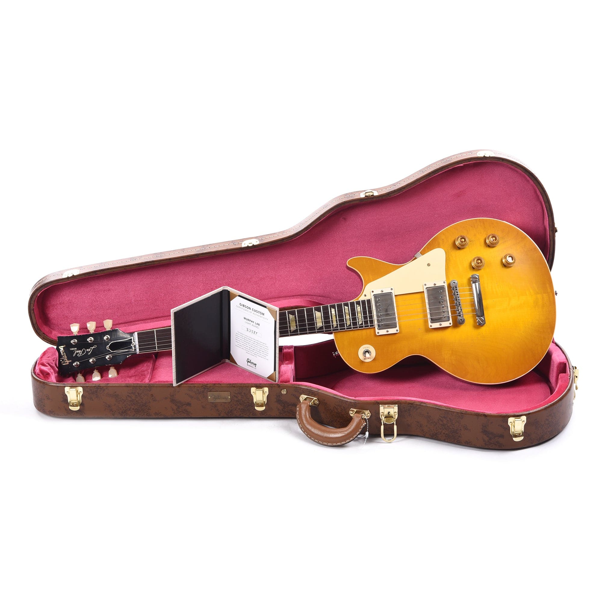 Gibson Custom Shop Murphy Lab 1958 Les Paul Standard Reissue Electric Guitar - Lemon Burst Light Aged (PRE ORDER)