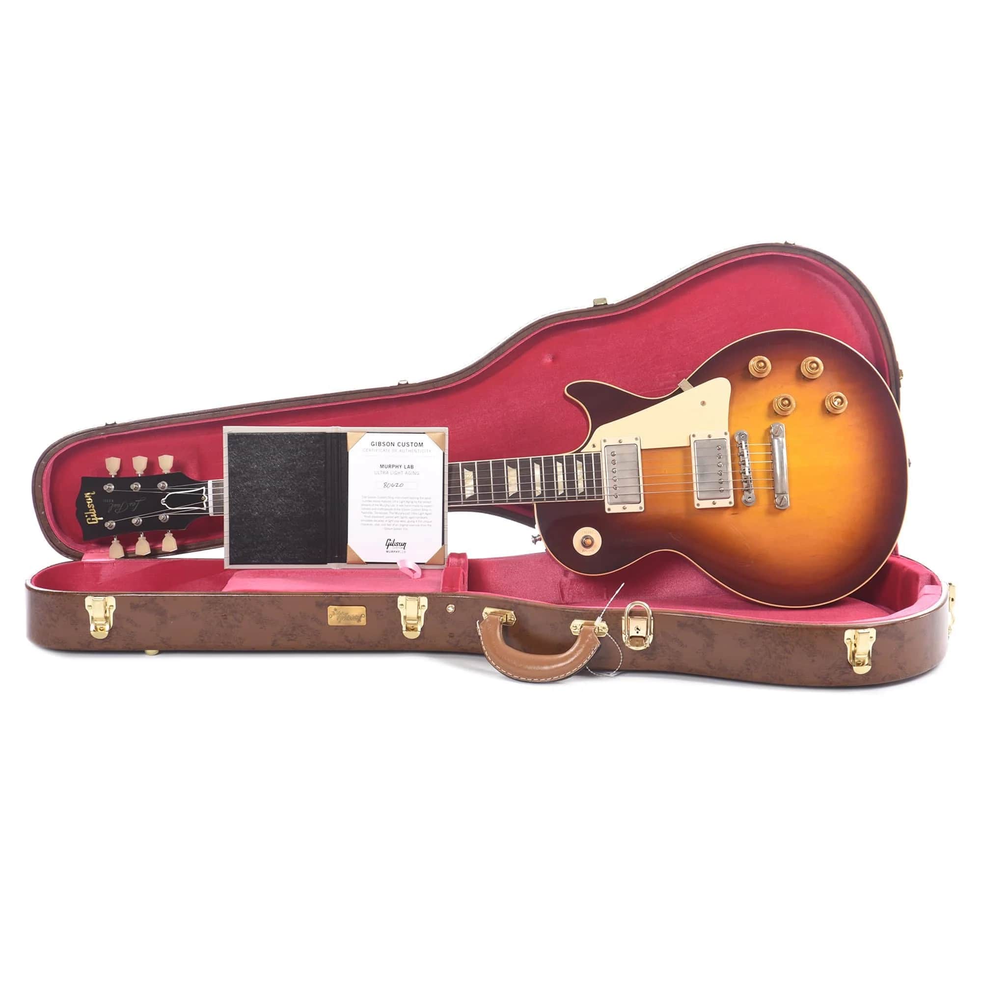 Gibson Custom Shop Murphy Lab 1958 Les Paul Standard Reissue Electric Guitar - Bourbon Burst Ultra Light Aged (PRE ORDER)