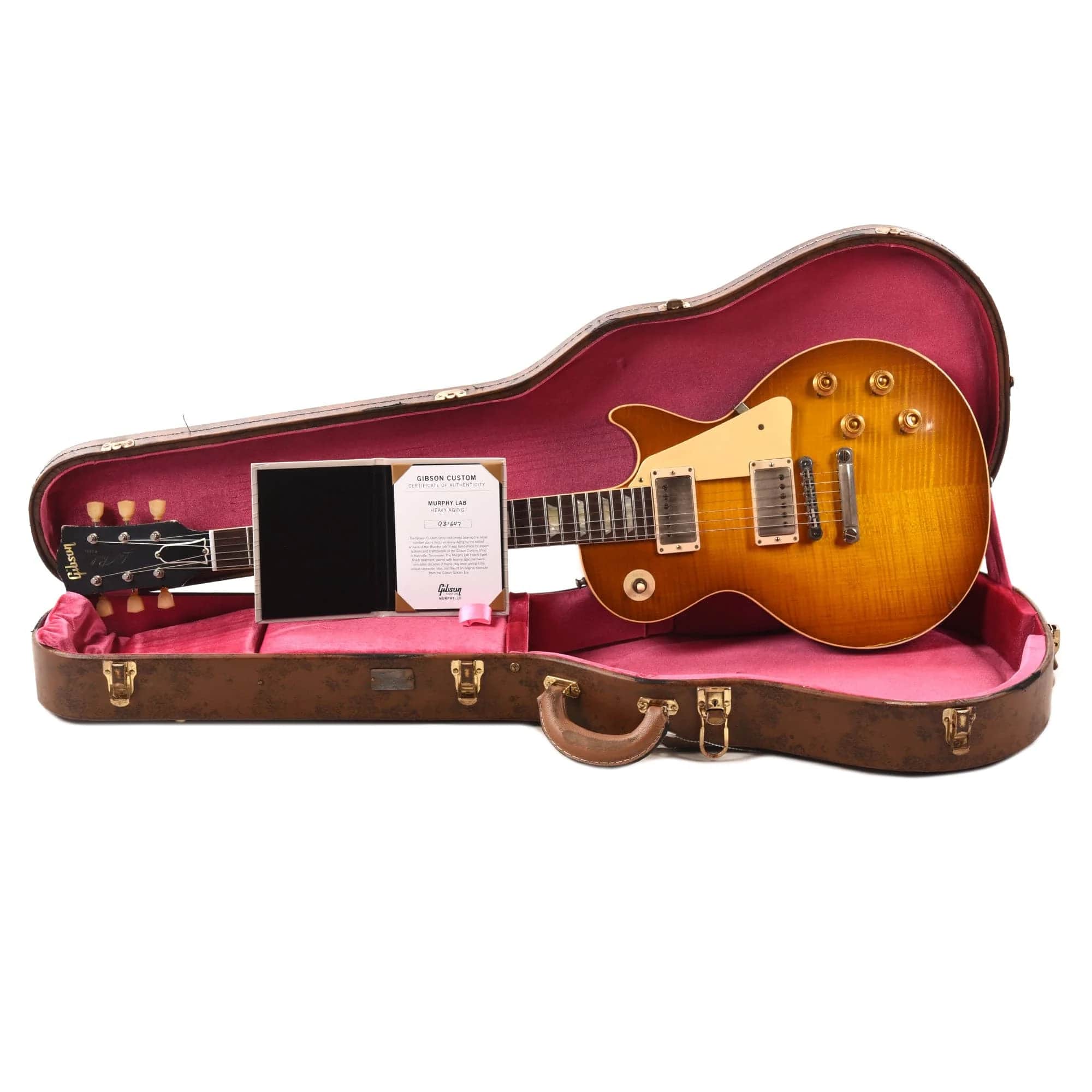 Gibson Custom Shop Murphy Lab 1959 Les Paul Standard Reissue Electric Guitar - Golden Poppy Burst Heavy Aged (PRE ORDER)