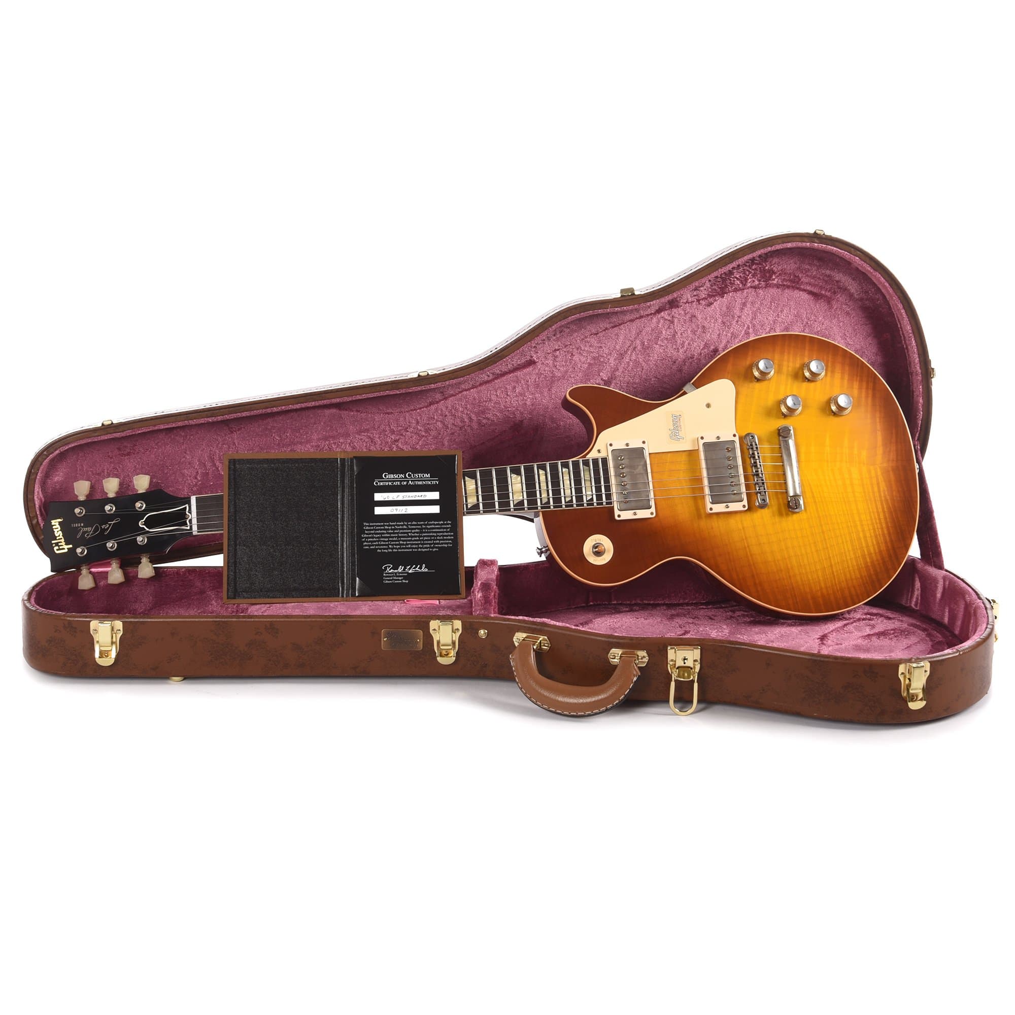 Gibson Custom Shop 1960 Les Paul Standard Reissue VOS Electric Guitar - Iced Tea Burst