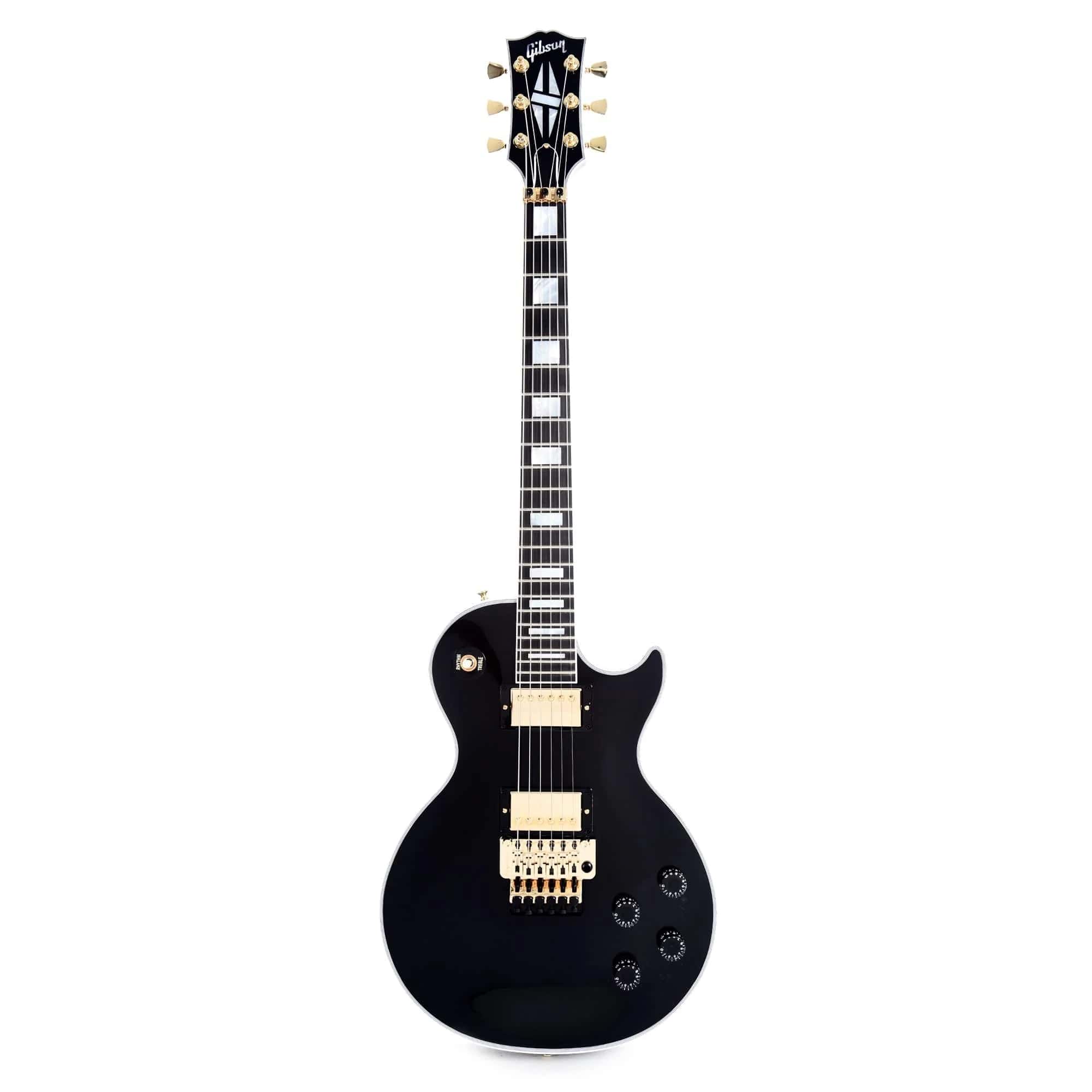 Gibson Custom Shop Les Paul Axcess Custom with Ebony Fingerboard Floyd Rose Electric Guitar - Ebony