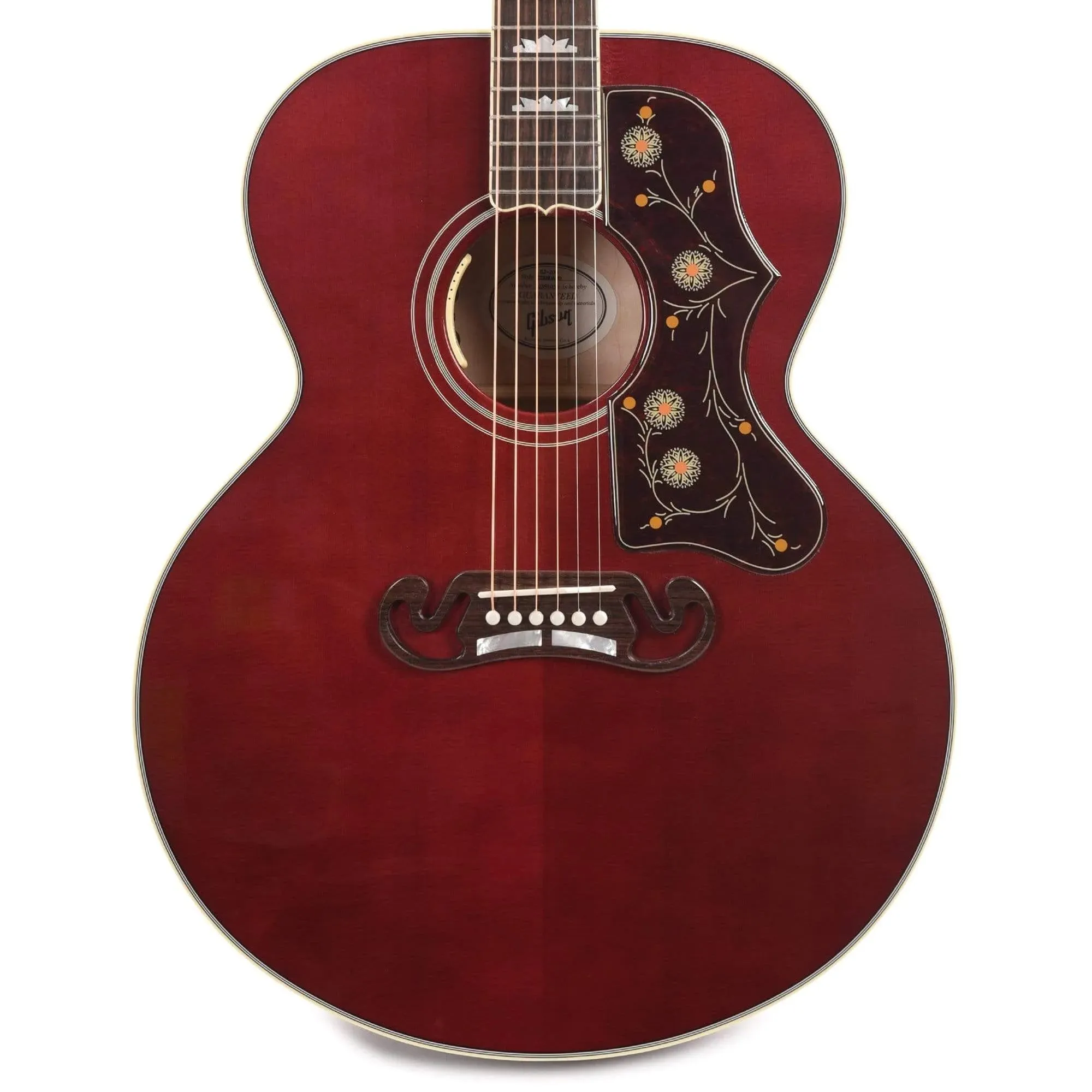 Gibson SJ-200 Standard Maple Acoustic-Electric Guitar - Wine Red